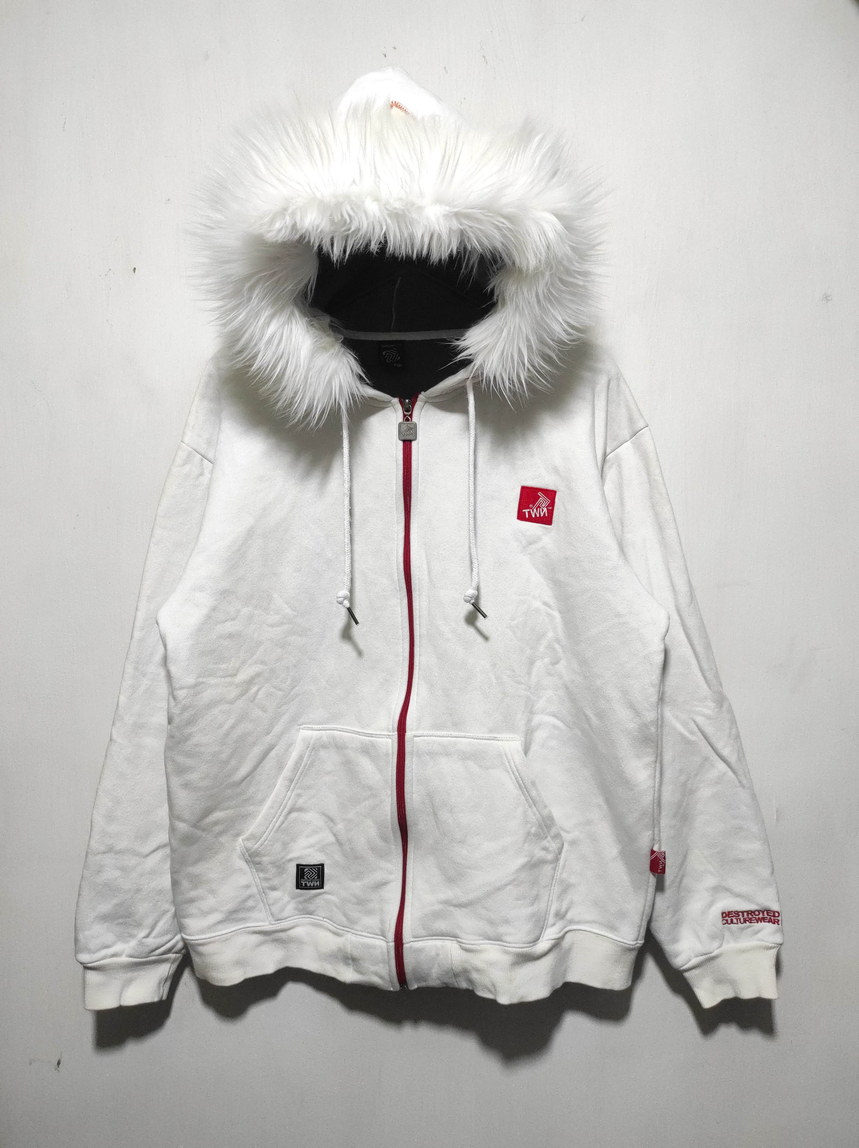 Japanese Brand TEN White zip fur hoodie ifsix LGB style Size US L / EU 52-54 / 3 - 2 Thumbnail
