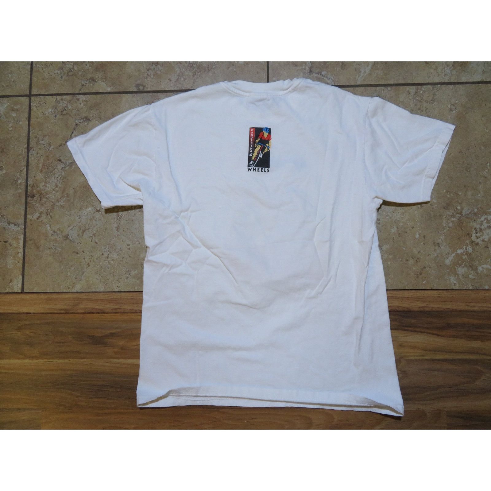 Hanes Wandering Wheels 1999 Bicycle Race T-Shirt Double Sided Sz M Size US M / EU 48-50 / 2 - 2 Thumbnail