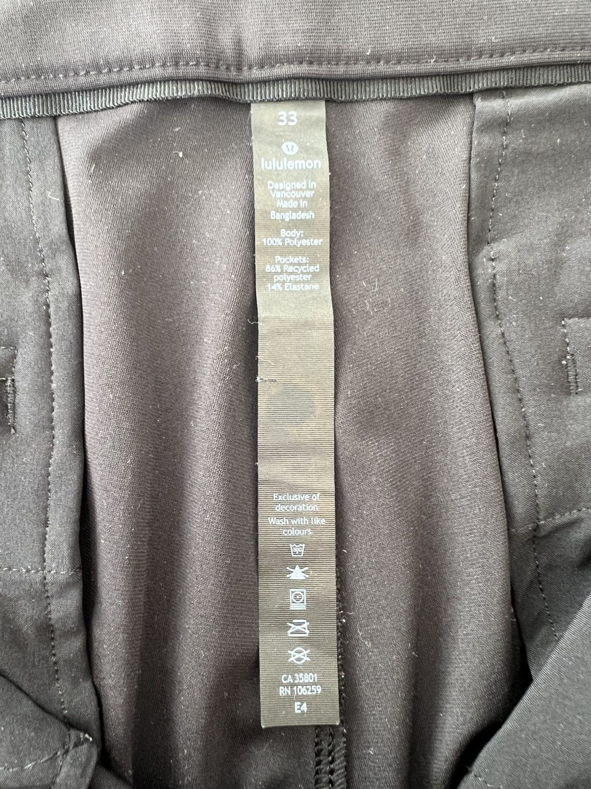 Lululemon Lululemon ABC Pants (33W - Black) Size US 33 - 3 Thumbnail
