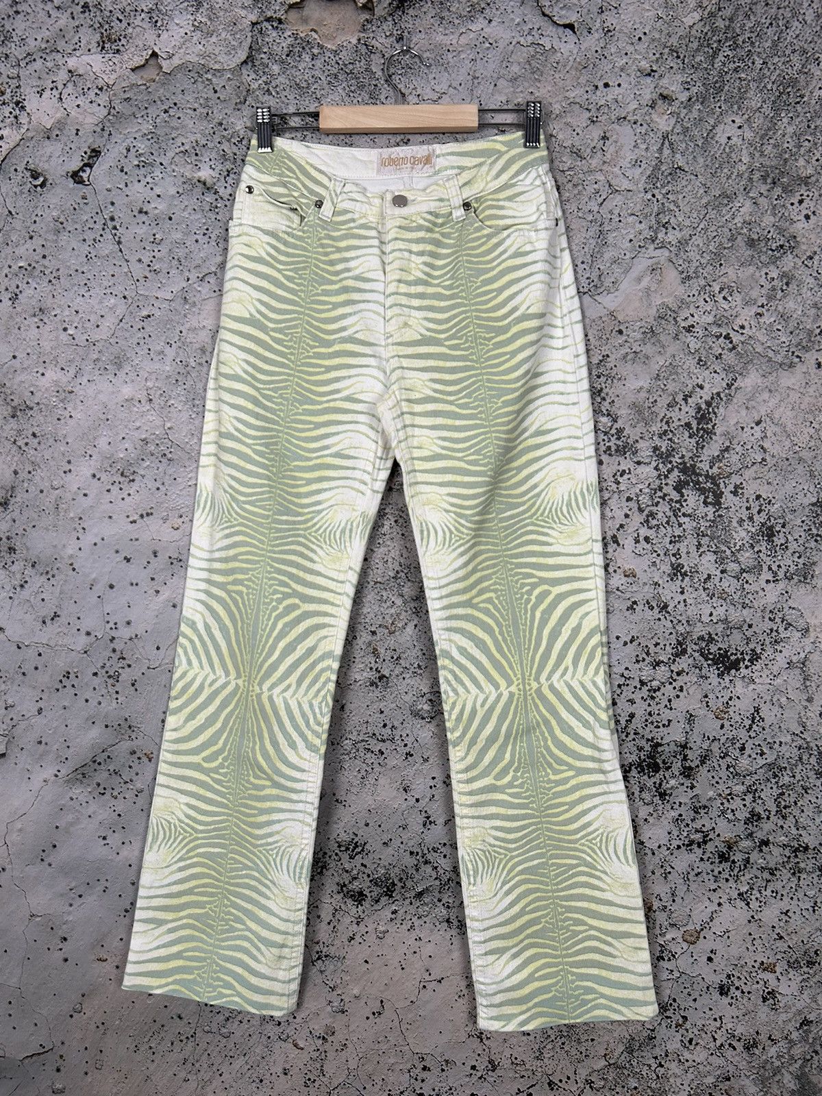 Roberto Cavalli Vintage Roberto Cavalli 90s Archival Printed Pants Punk Rare Size US 32 / EU 48 - 1 Thumbnail
