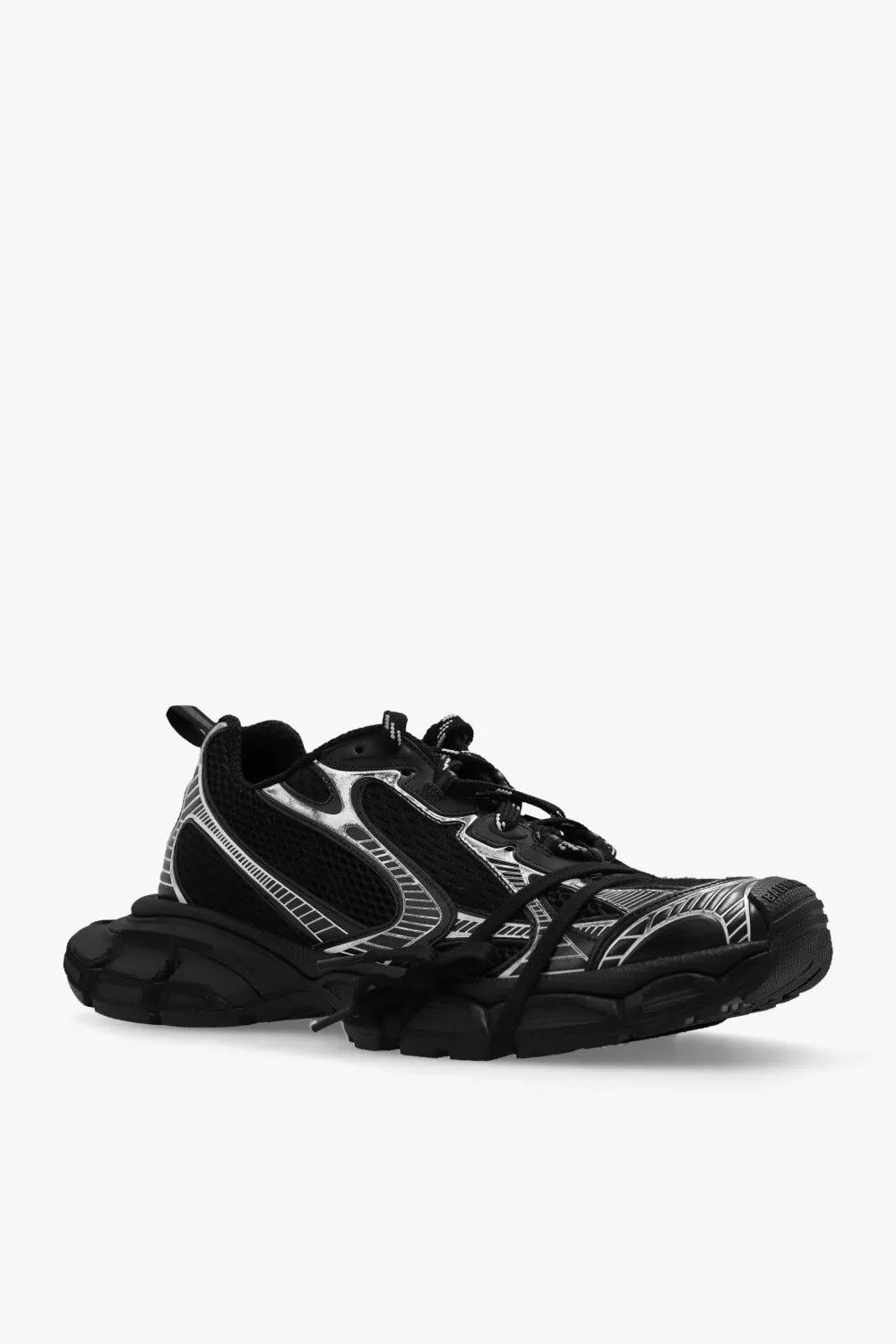 Balenciaga 3XL Men's Black/White Low Top Sneakers New