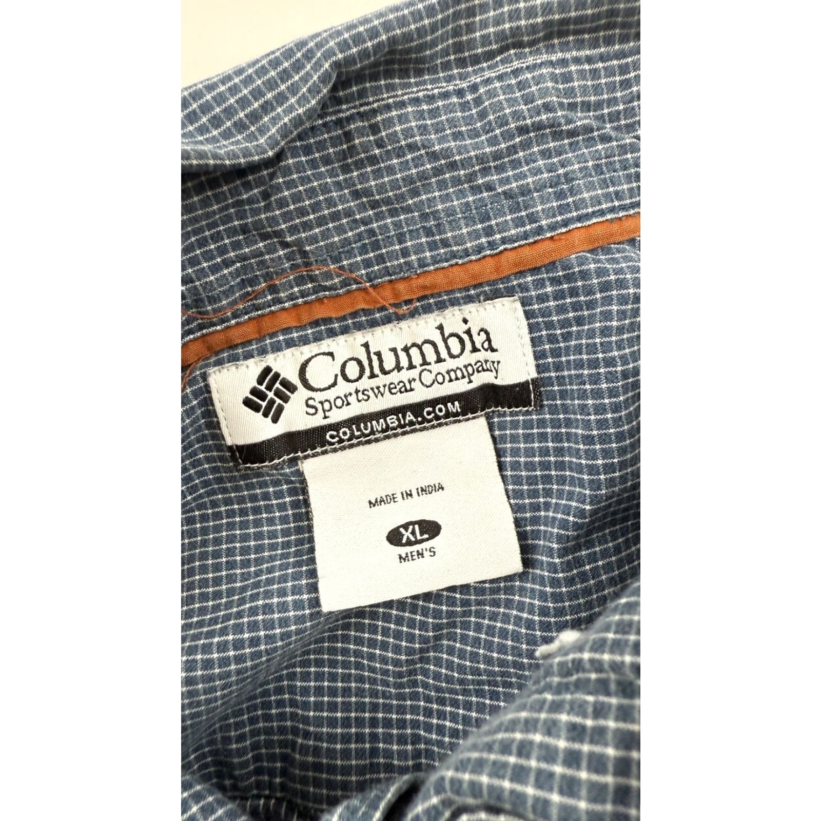 Vintage Columbia Outdoor Shirt Mens XL Blue Checkered Short Sleeve Button-Up Casual 100% Cotton Size US XL / EU 56 / 4 - 5 Thumbnail