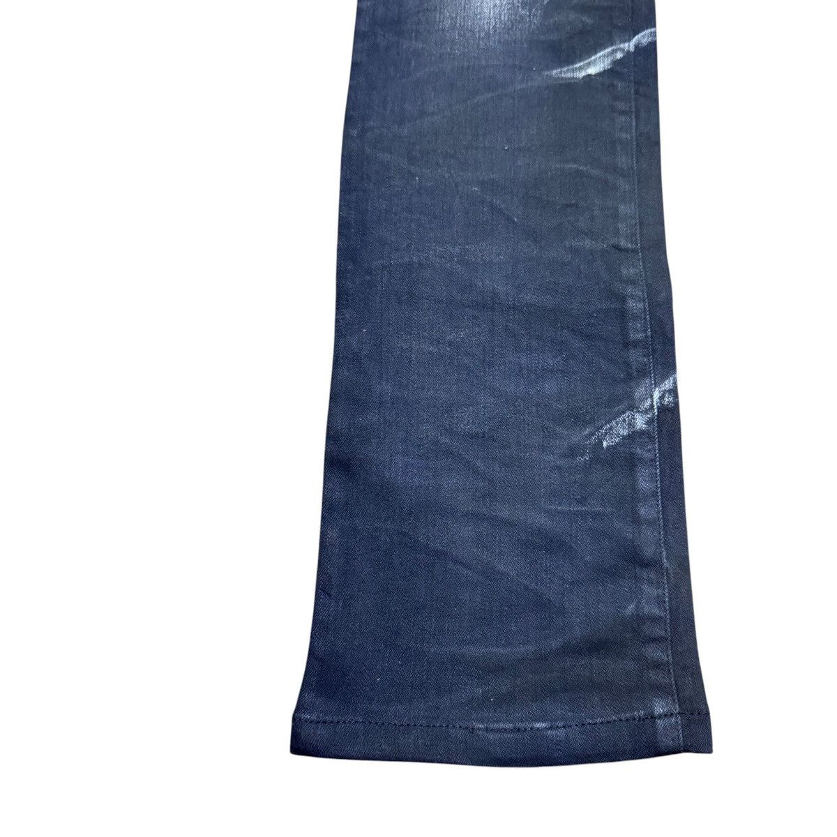 Tornado Mart Tornado Mart Black Whisker Denim Low Flare Jeans Size US 29 - 7 Thumbnail
