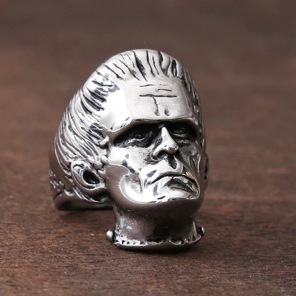 Jewelry Vintage Stainless Steel Biker Ring Size ONE SIZE - 2 Thumbnail