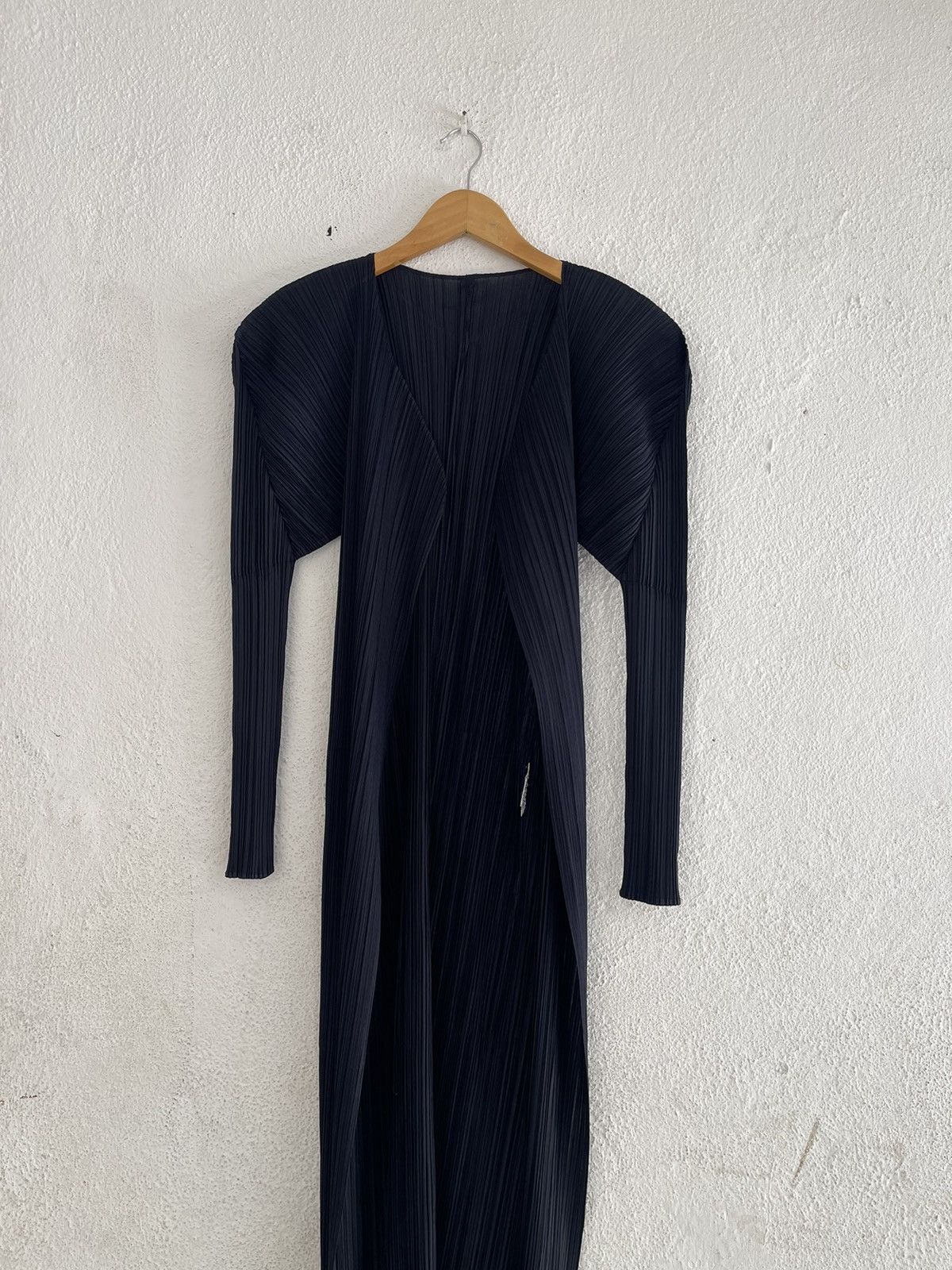 Issey Miyake × Pleats Please Issey Miyake Issey Miyake Pleats Please Cardigan Navy 2 Pockets Size ONE SIZE - 2 Thumbnail