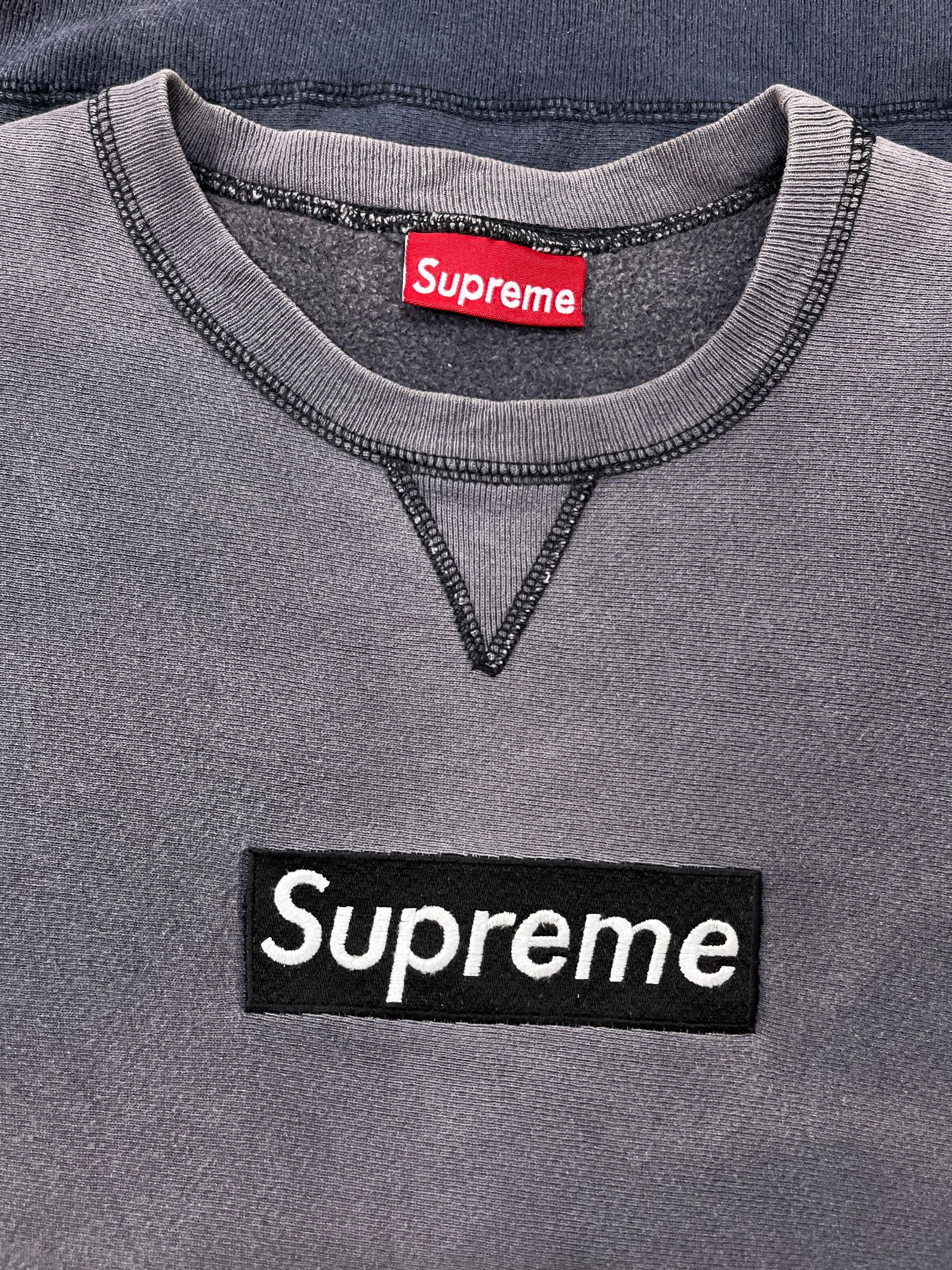 Supreme Vintage Supreme Box Logo Sun Faded Sweatshirt Size US L / EU 52-54 / 3 - 10 Thumbnail