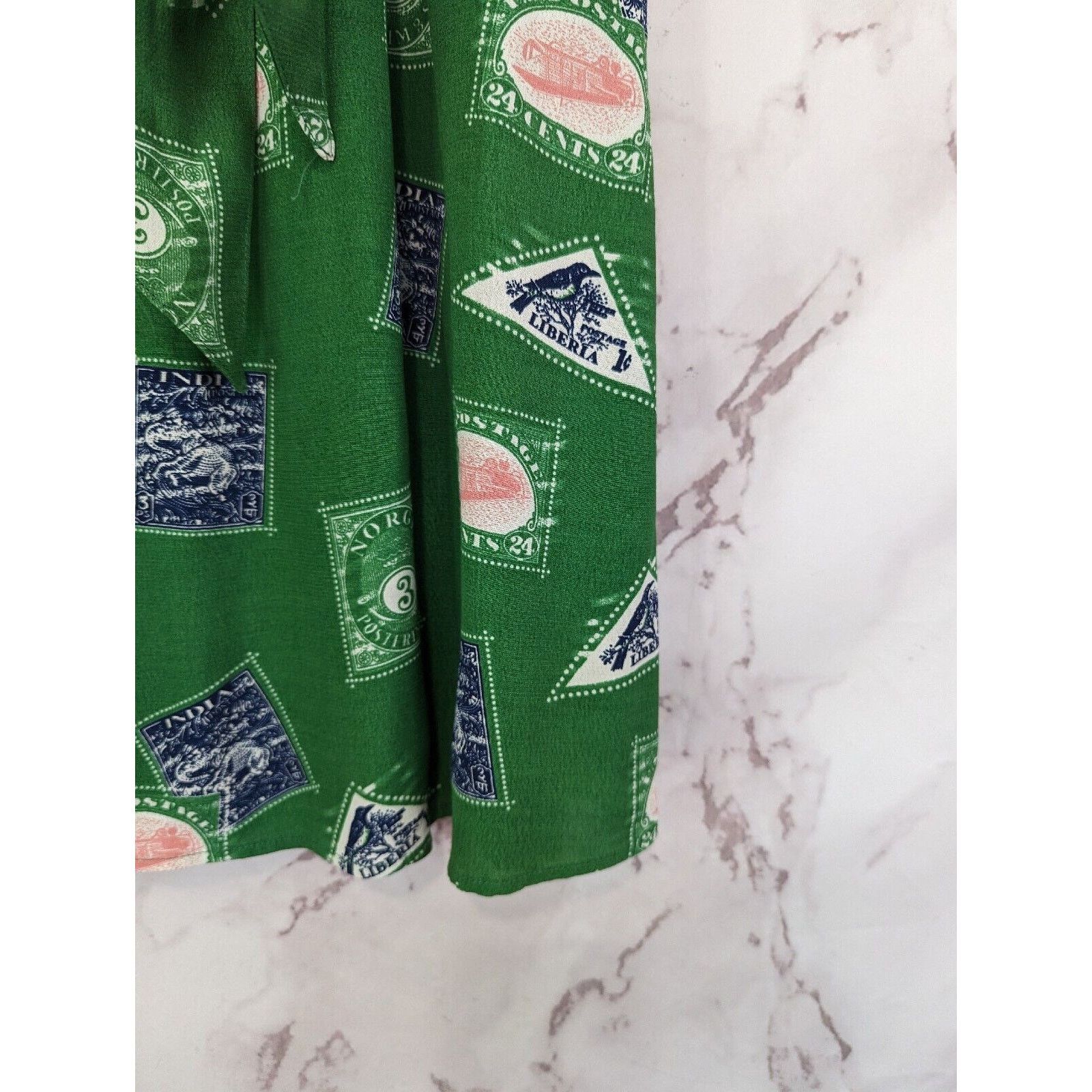 Anthropologie Anthropologie Porridge Skirt Women XS Getaway Stamp Bird Size 26" / US 2 / IT 38 - 4 Thumbnail