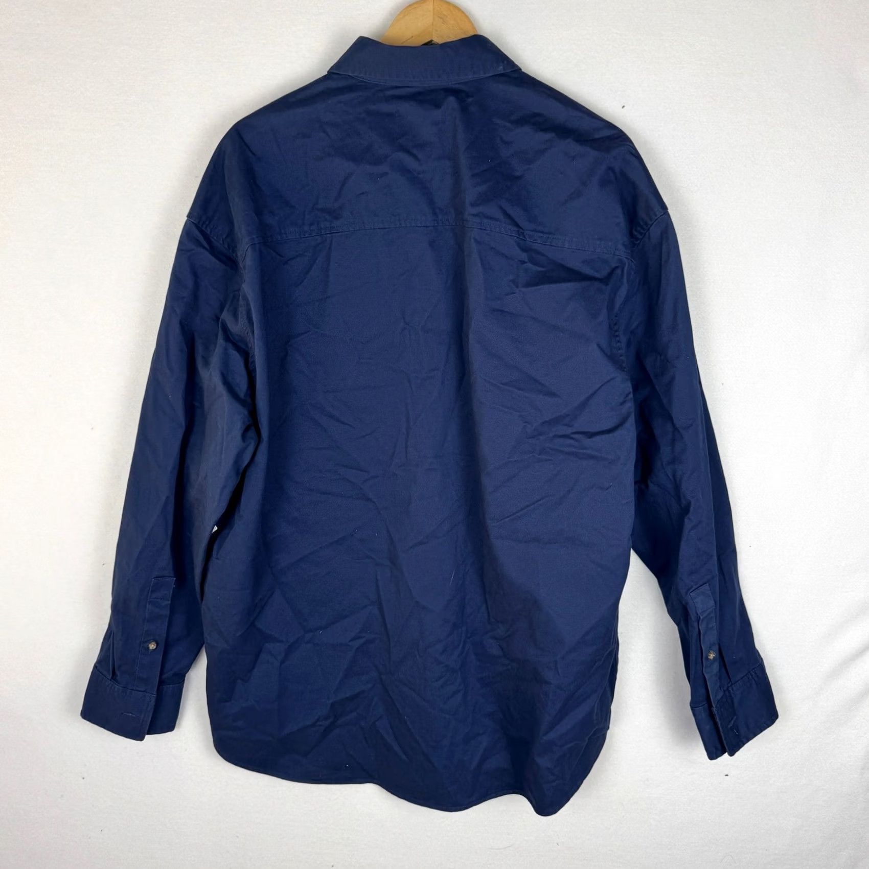 Vintage Mode of One Mens Button Down Shirt Caspian Waters Blue Large Relaxed Fit Twill Size US L / EU 52-54 / 3 - 2 Thumbnail