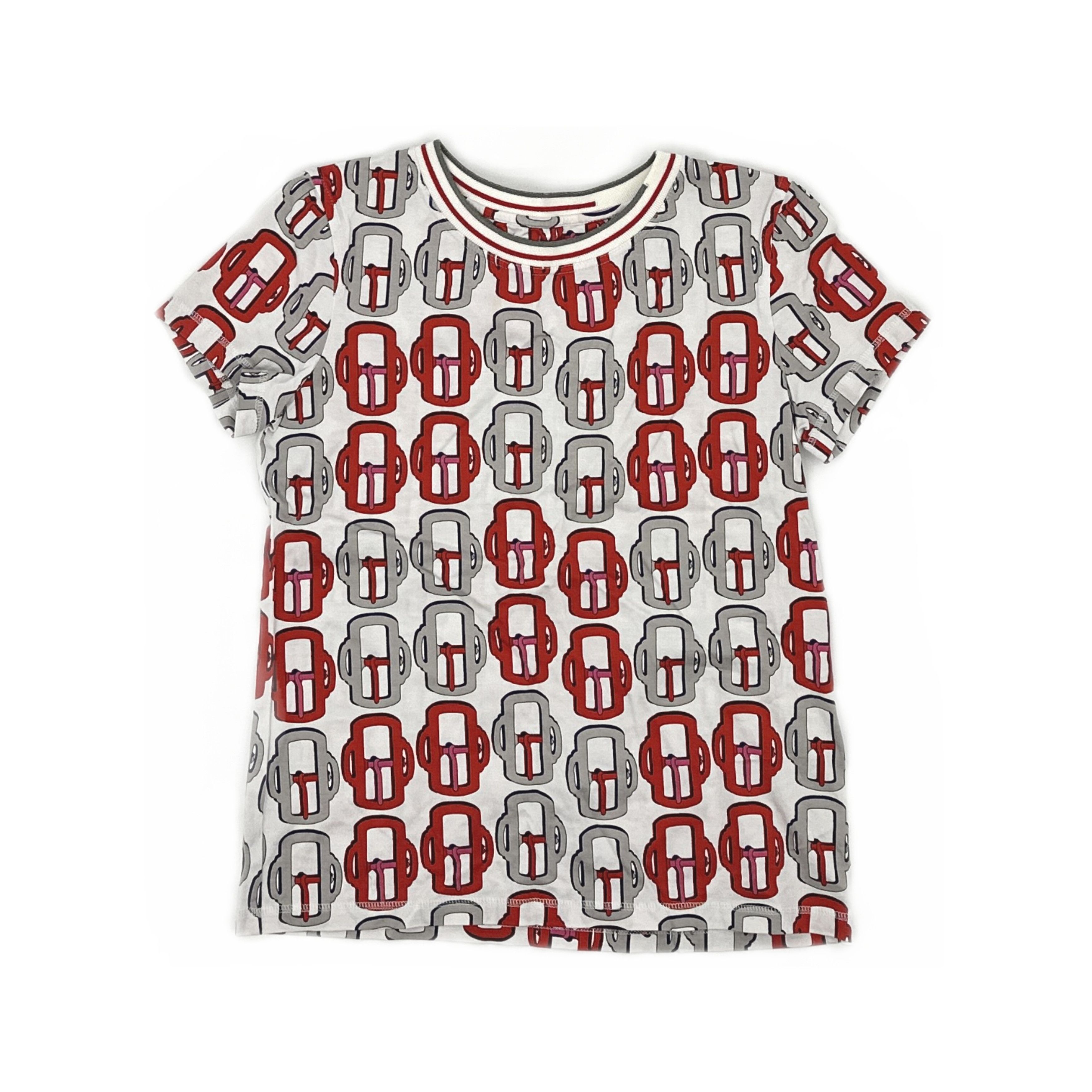 Hermes Hermes Saddle Print T-Shirt Size FR 36 Size XS / US 0-2 / IT 36-38 - 1 Thumbnail
