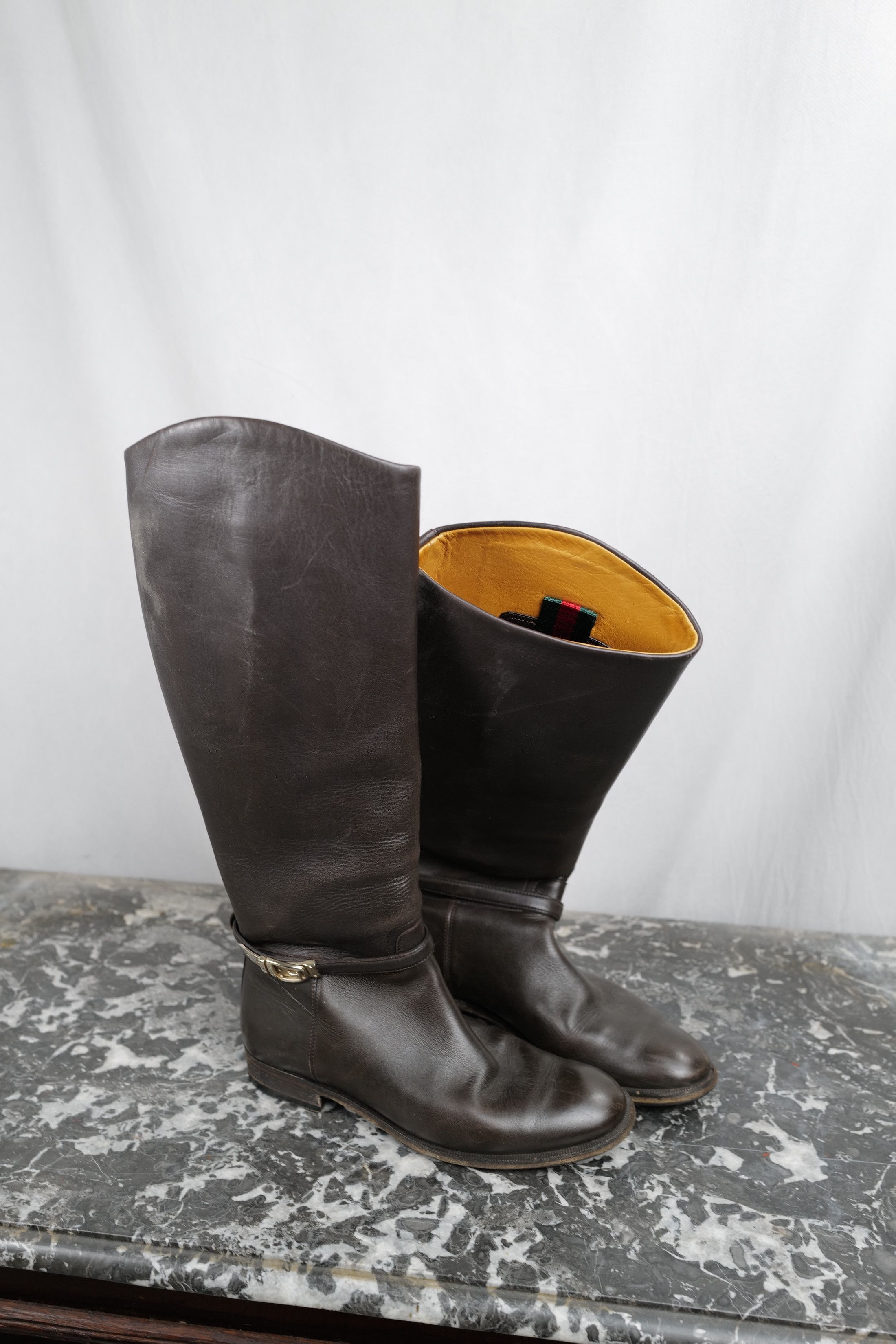 Gucci GUCCI LEATHER BOOTS Size US 7 / IT 37 - 13 Thumbnail