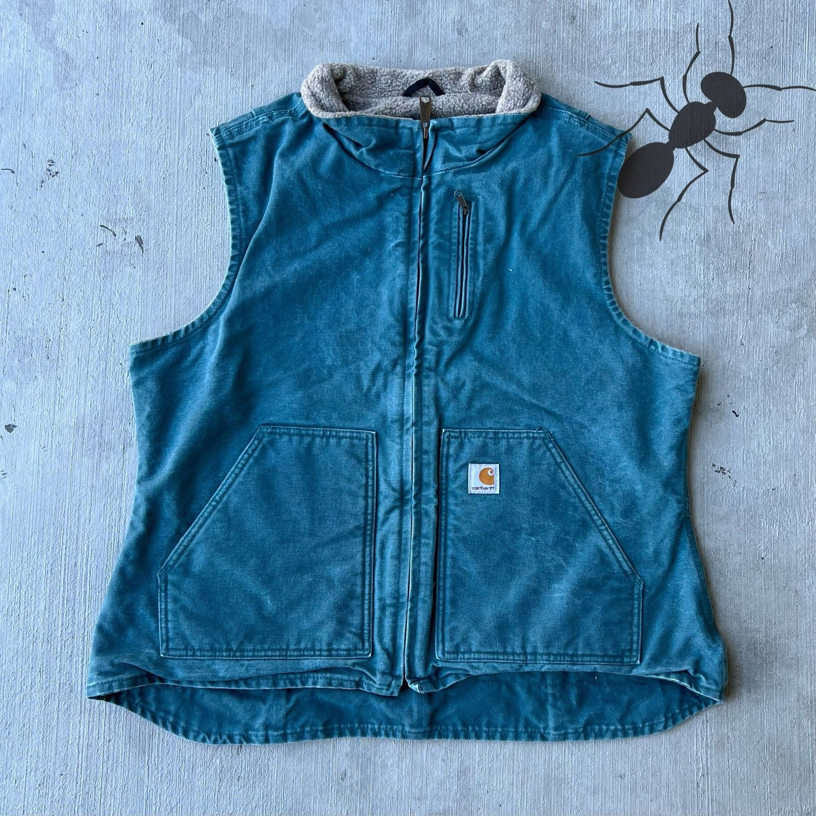 Carhartt × Vintage Carhartt WOMENS V001 DTL blue work wear vest Size US XL / EU 56 / 4 - 1 Thumbnail