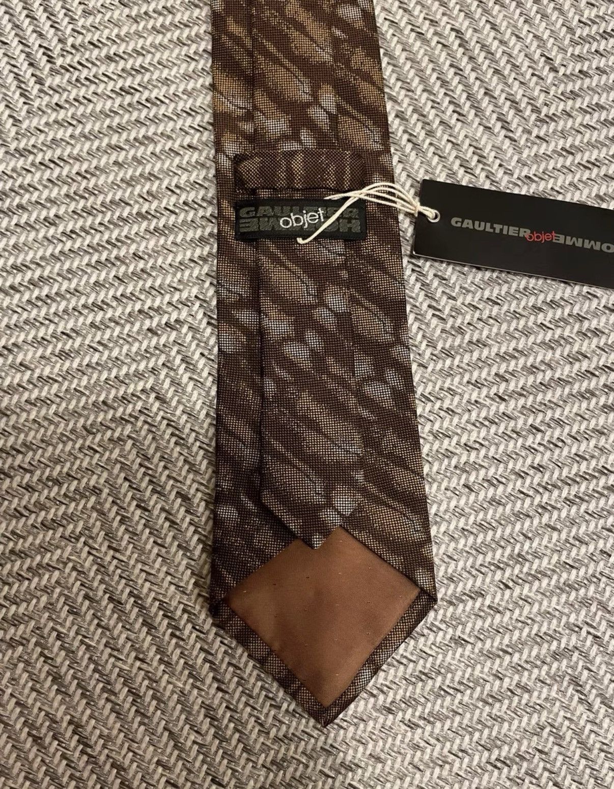 Jean Paul Gaultier Jean Paul Gaultier HOMME OBJET Skeleton Pattern Tie K24 Size ONE SIZE - 5 Thumbnail