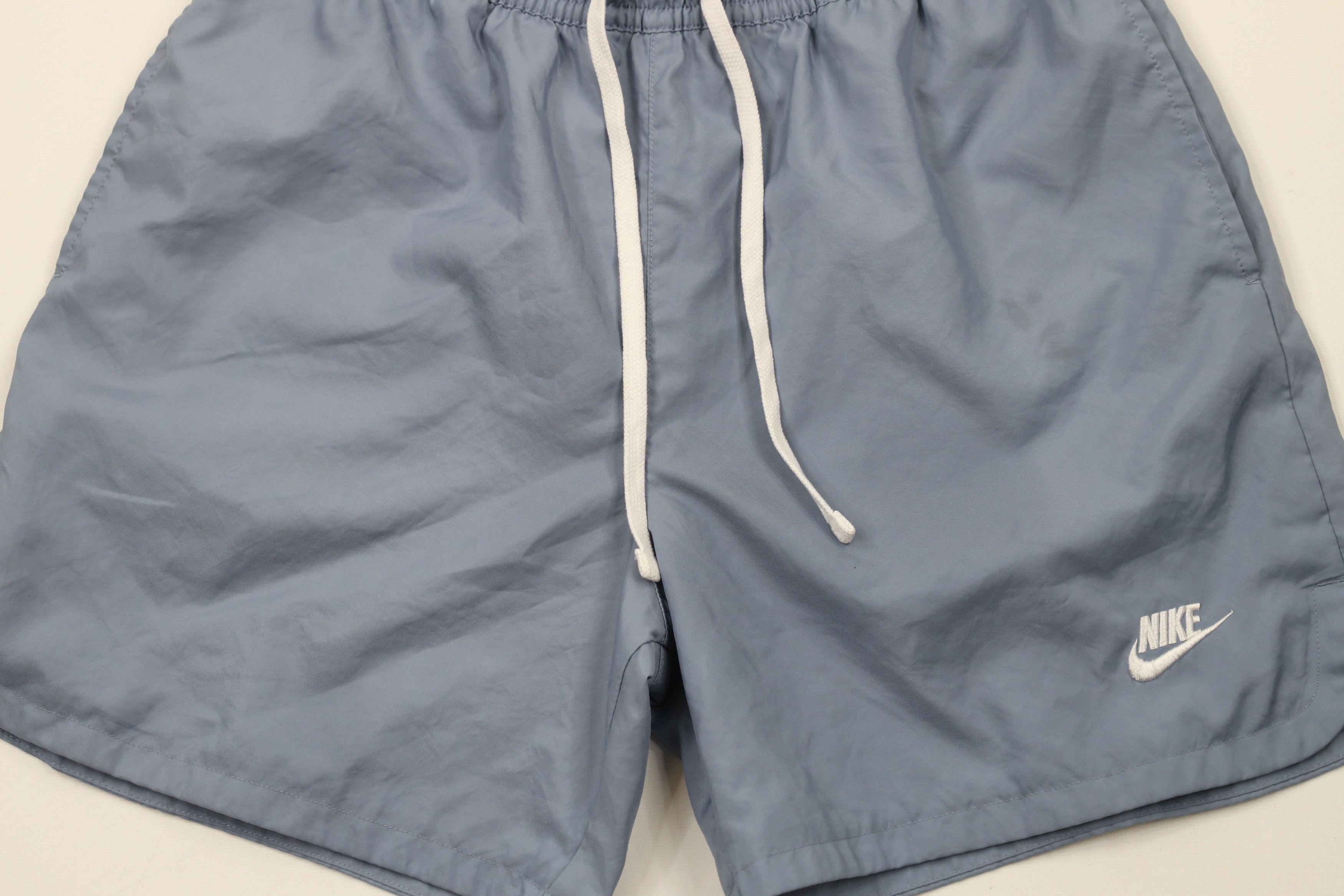 Nike × Vintage Nike Sportswear Out Above Knee Lined Flow Shorts Light Blue Size US 34 / EU 50 - 3 Thumbnail