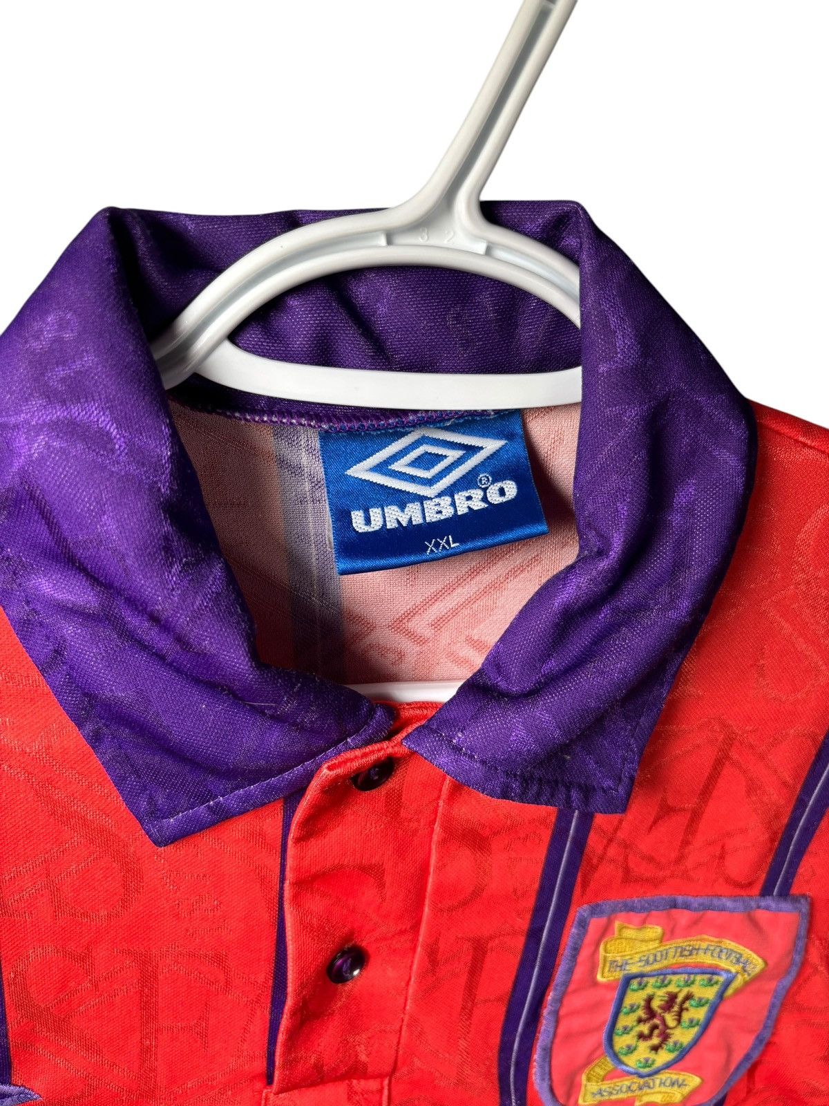 Umbro Vintage Scotland home Jersey 93 94 Size US XXL / EU 58 / 5 - 3 Thumbnail