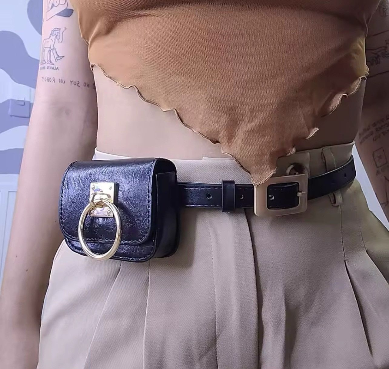 Japanese Brand × Vintage Y2K Vintage Belt Bag Gothic Size ONE SIZE - 1 Thumbnail