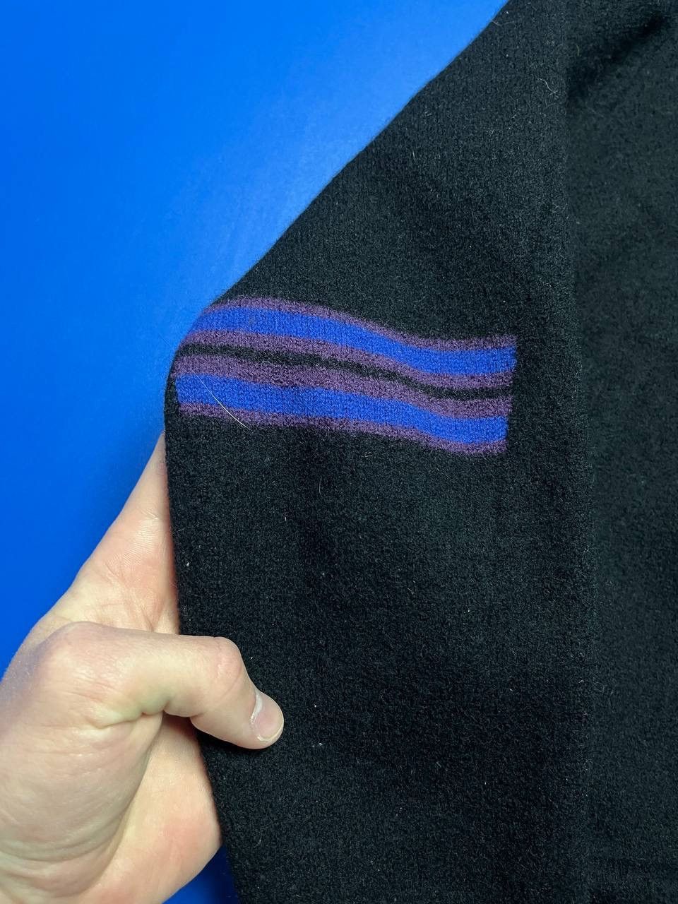 Yves Saint Laurent Vintage Yves Saint Laurent Wool Sweater Blue Striped Size US S / EU 44-46 / 1 - 7 Thumbnail