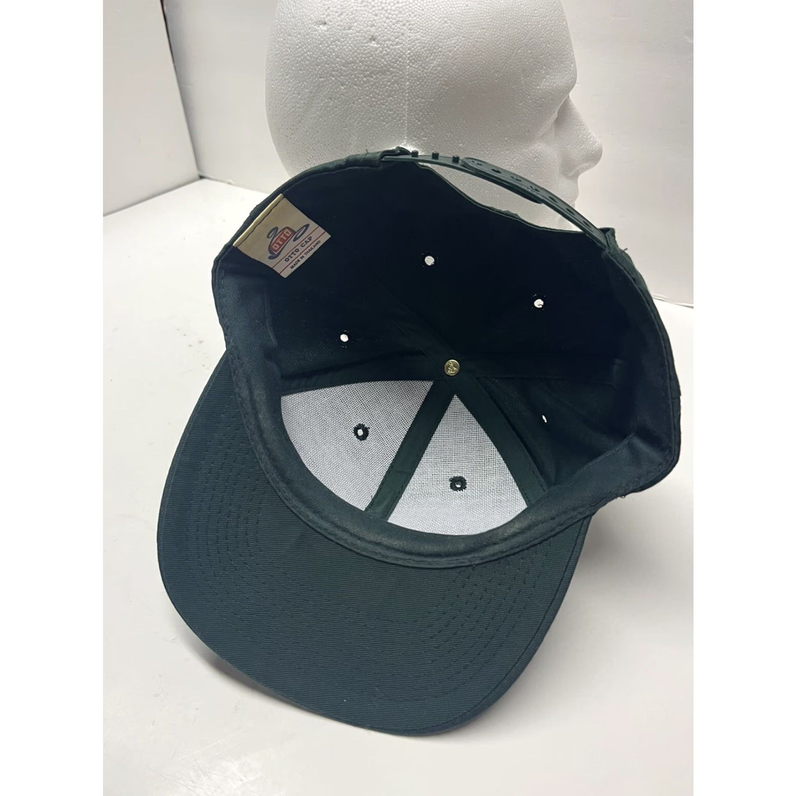 Vintage VINTAGE Snap-Back Hat Cap Main Trucking And Rigging Green One Size Men Adjustable 80s 90s Retro Trucking Theme Cap Snapback Vintage Size ONE SIZE - 5 Thumbnail