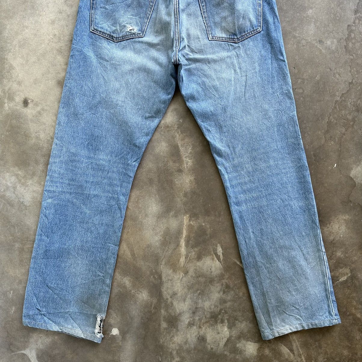 Japanese Brand Vintage Japanese Selvedge Distressed Faded Denim Jean Pant Size US 35 - 10 Thumbnail