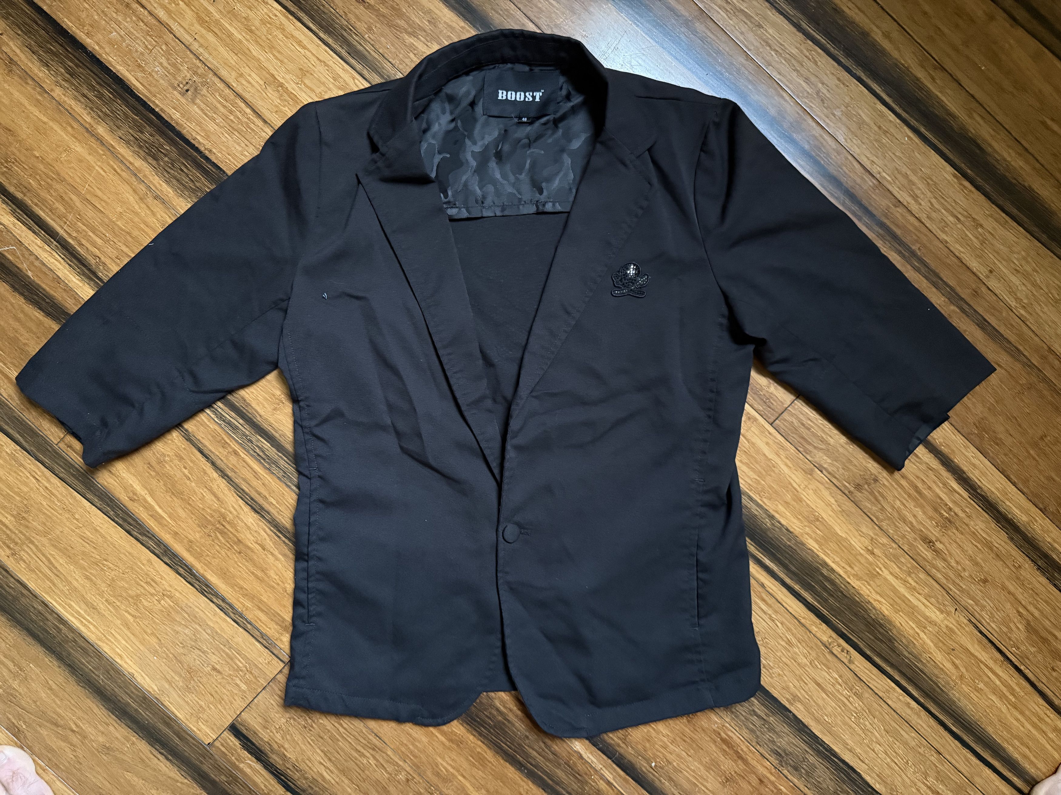 Japanese Brand Japanese Label Y2K Skull and swords rhinestone jacket/blazer Size 40S - 3 Thumbnail