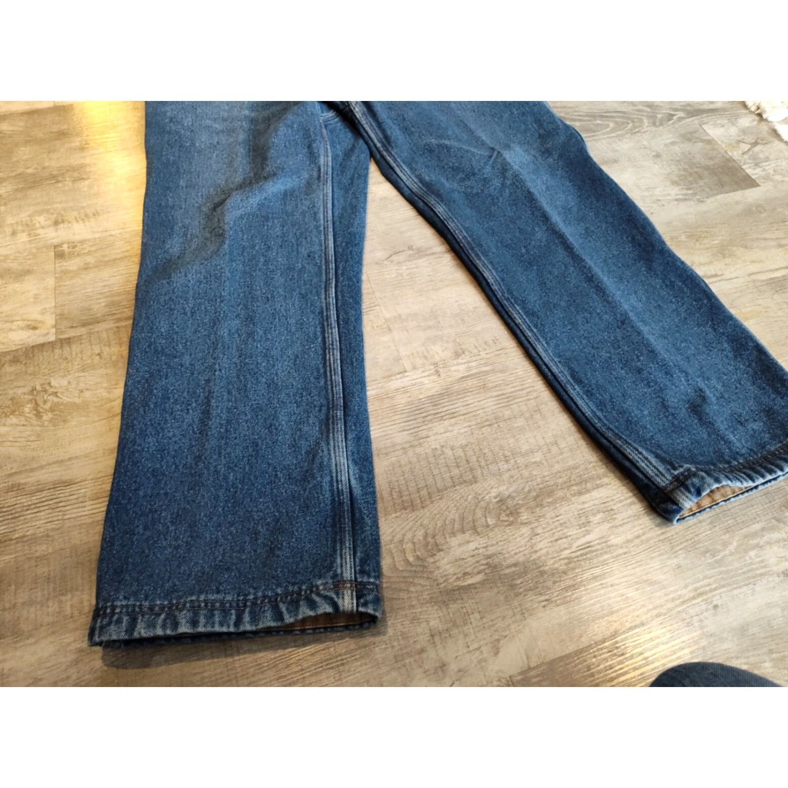CO Duluth Trading Co Men's Flannel-Lined Jeans 38X30 Blue Ballroom Workwear Size US 38 / EU 54 - 3 Thumbnail