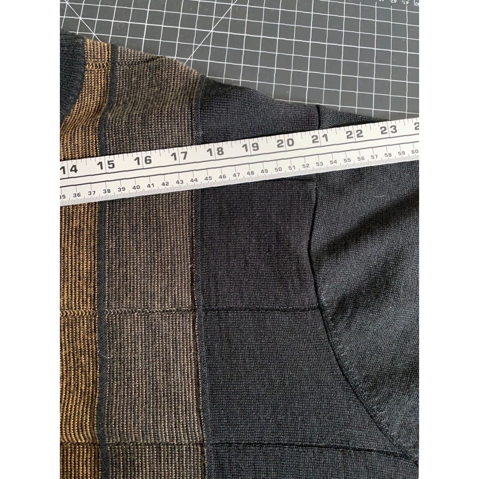 Vintage Cellinni Collezione Wool Blend Sweater Adult XL Black Textured Stripe Knit Crew Neck Pullover Mens Size US XL / EU 56 / 4 - 7 Thumbnail