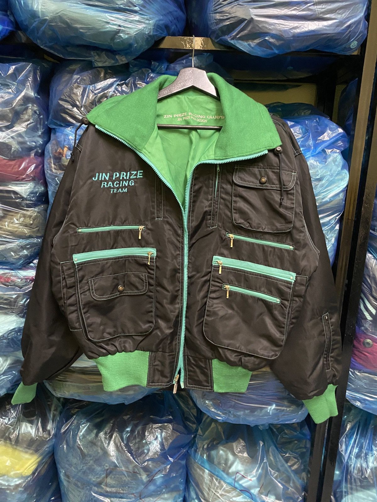 VINTAGE 80S JIN PRIZE RACING TEAM BY JIN SAITO BOMBER JACKET