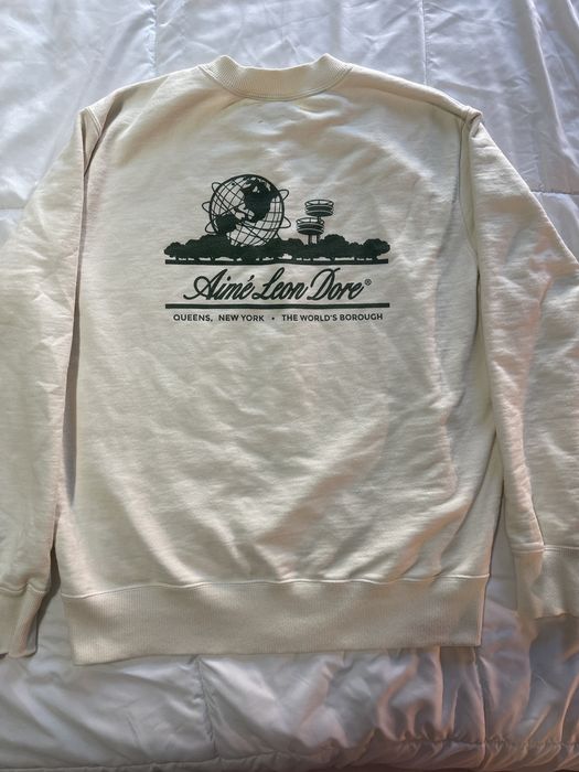 Pull Polaire Aime Leon Dore Unisphere Quart Zippé Marron Chocolat Taille S