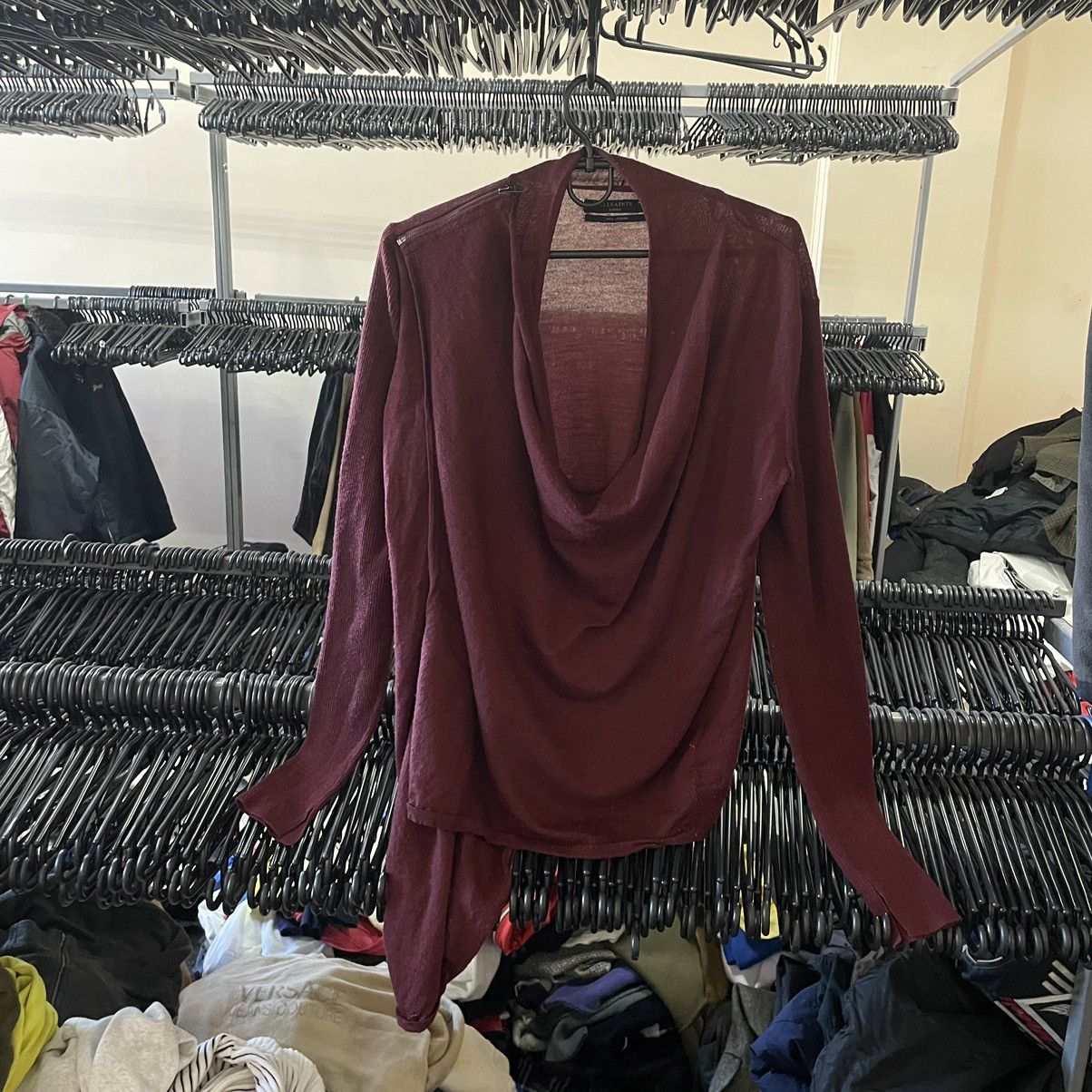 Allsaints × If Six Was Nine JAPAN Cardigan merino wool sweater Allsaints Avant garde Size L / US 10 / IT 46 - 1 Thumbnail