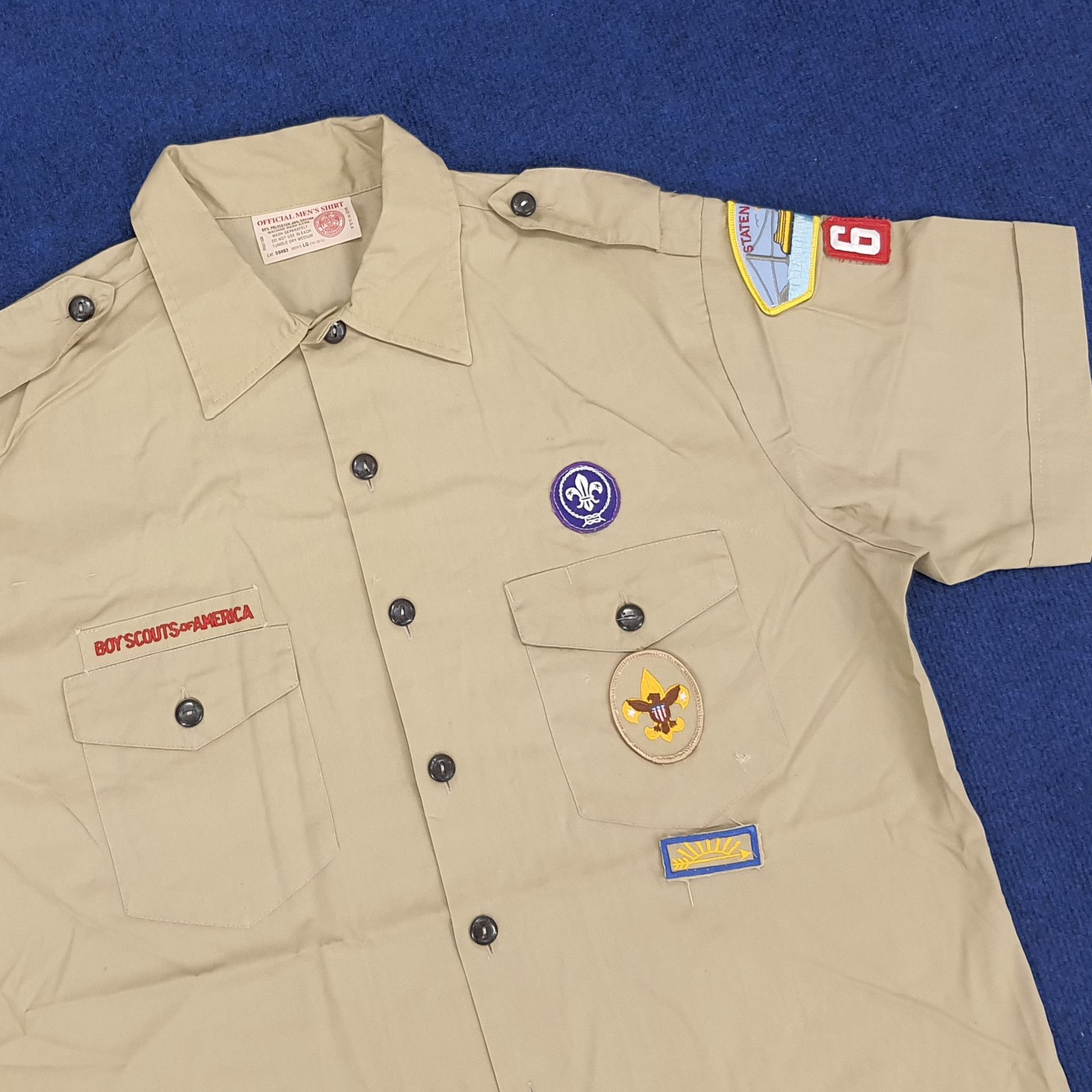 Vintage Vintage Boy Scouts America Uniform Shirt Size US L / EU 52-54 / 3 - 2 Thumbnail