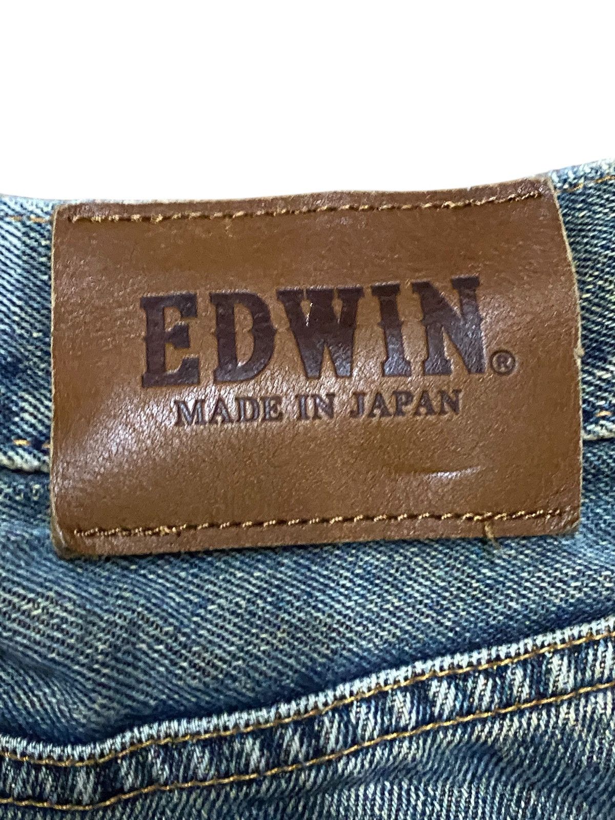 Japanese Brand Vintage Edwin E603R Japan Mud Wash Distressed Loose Jeans Size US 30 / EU 46 - 12 Thumbnail