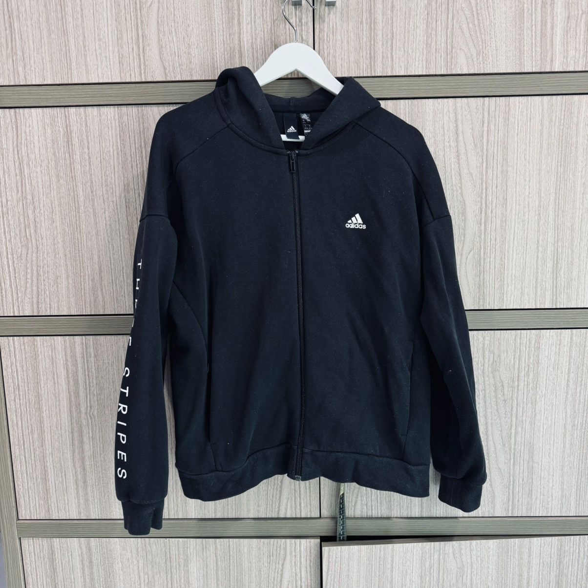 Adidas Adidas Zip Up Hoodie Size US S / EU 44-46 / 1 - 1 Thumbnail