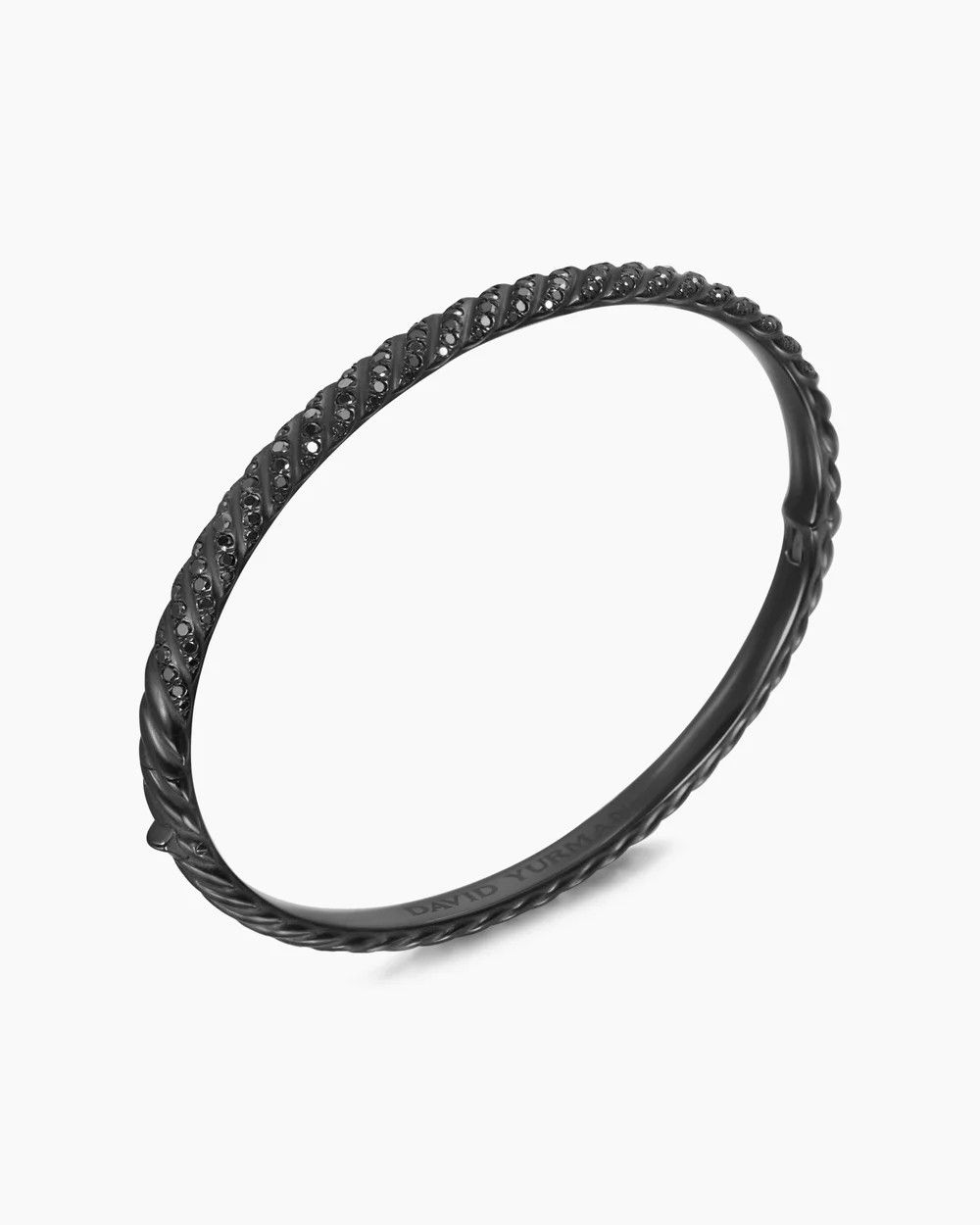 David Yurman oc11z0925 Size: OS / Sculpted Cable Bangle Bracelet Black Size ONE SIZE - 3 Thumbnail