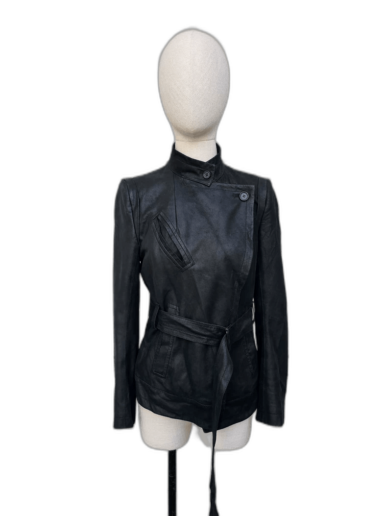 Ann Demeulemeester Ann Demeulemeester Women's Leather Jacket Size S / US 4 / IT 40 - 1 Thumbnail