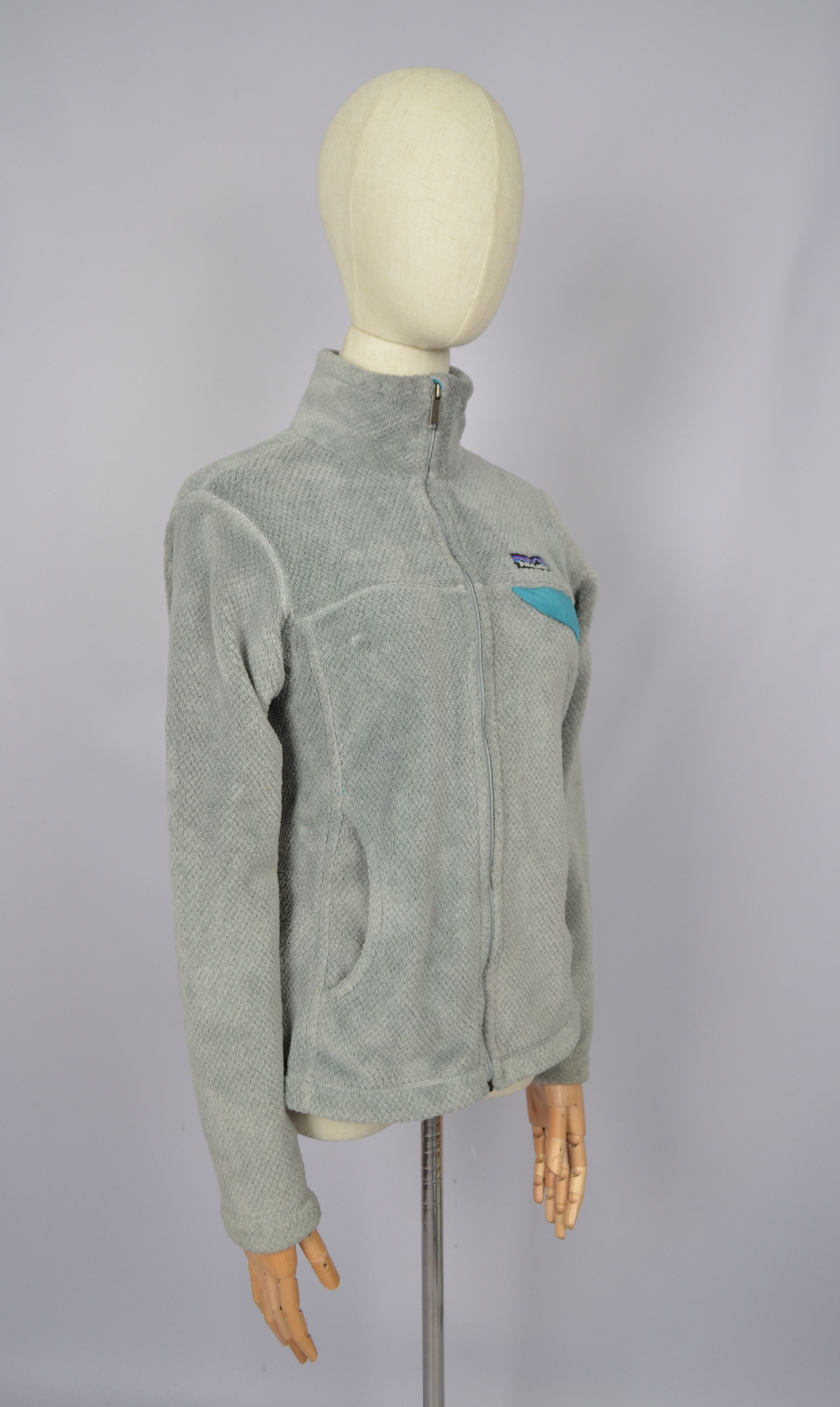 Patagonia × Vintage Patagonia Grey Re-Tool Full Zip Fleece Jacket Size S Outdoor Size S / US 4 / IT 40 - 8 Thumbnail