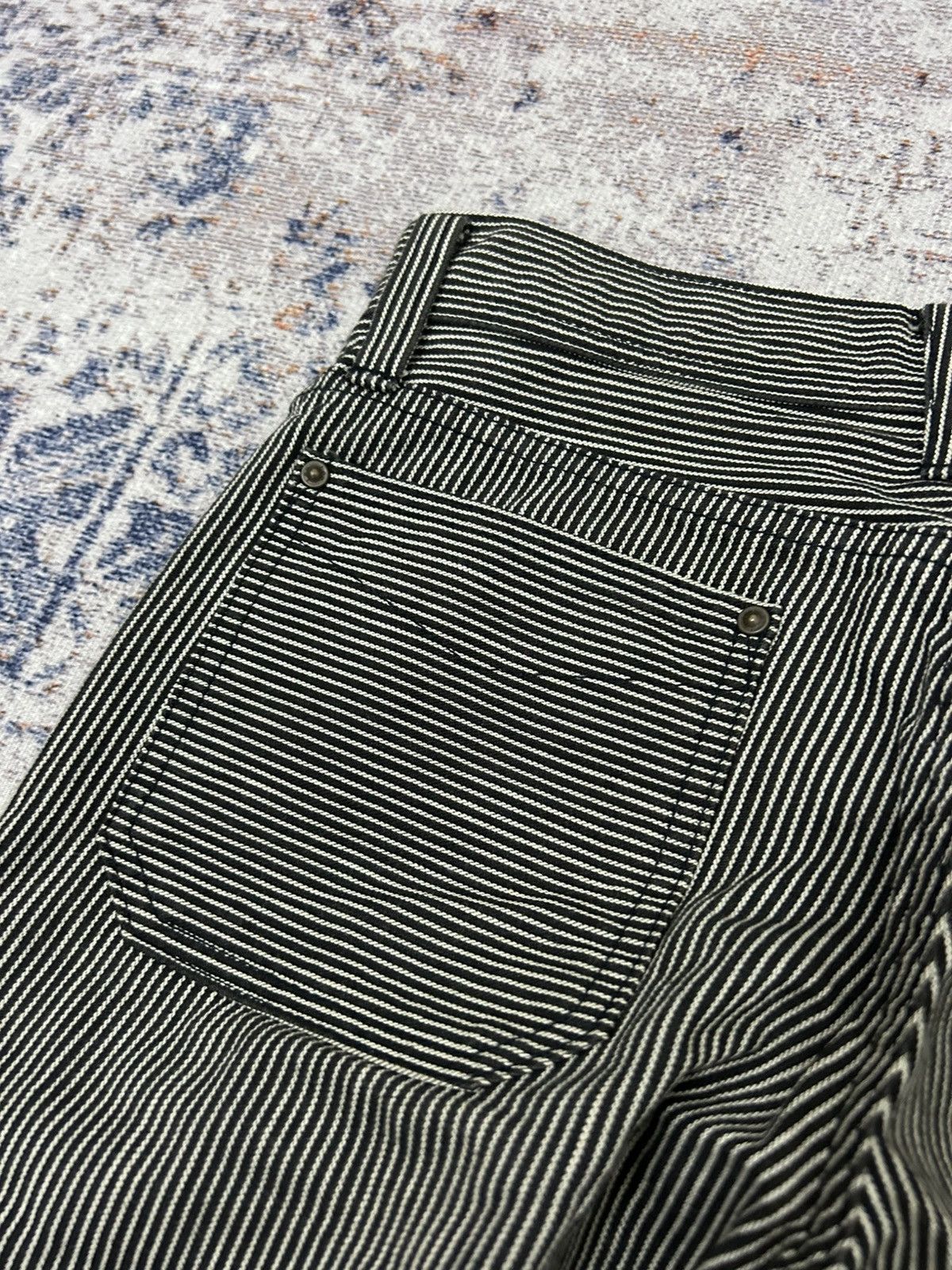Lee Lee Union Made Japan Stripe Wide Leg Pants Size US 29 - 8 Thumbnail