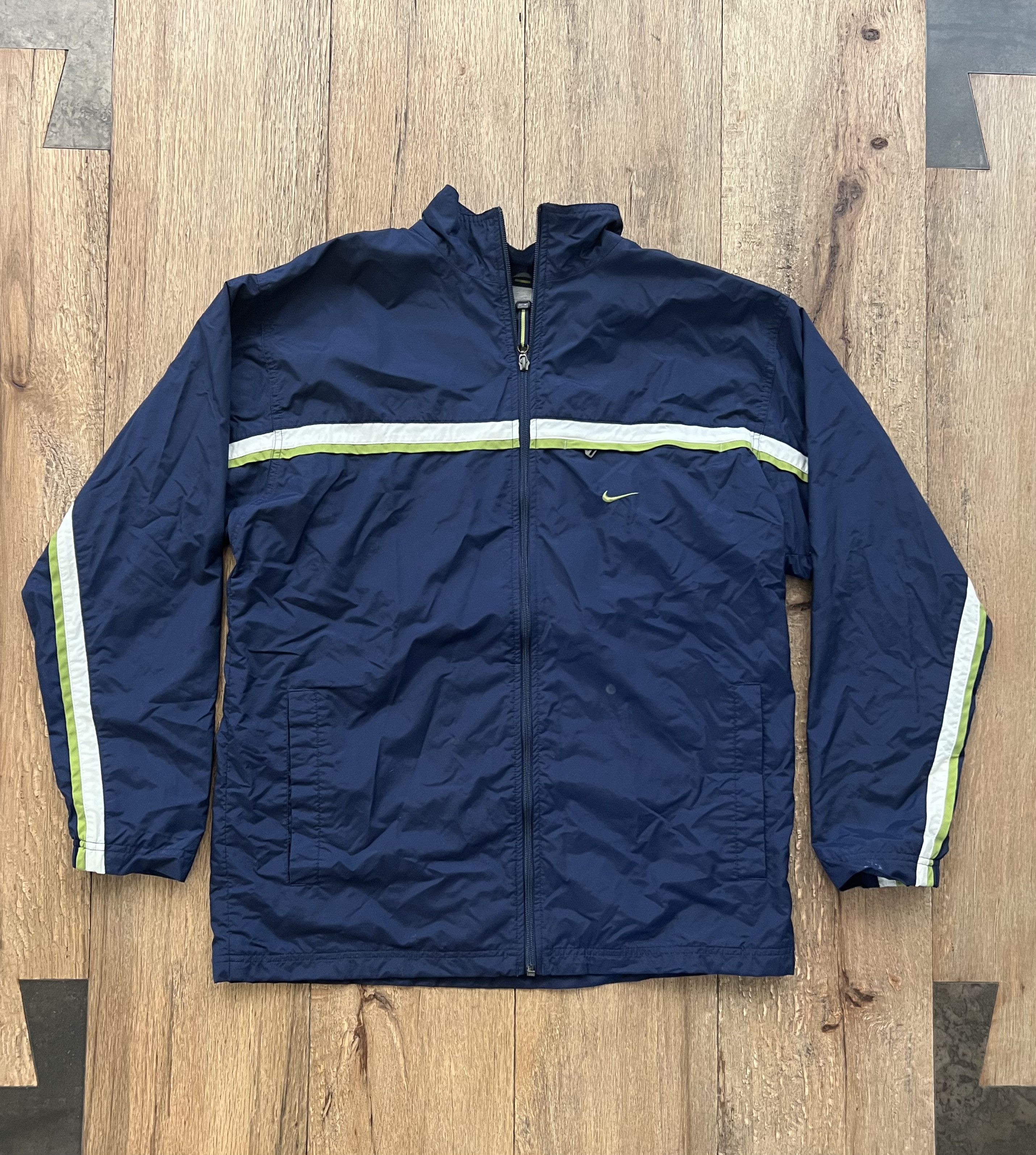 Nike × Vintage Nike Y2K Navy Jacket Full-Zip Size US M / EU 48-50 / 2 - 1 Thumbnail