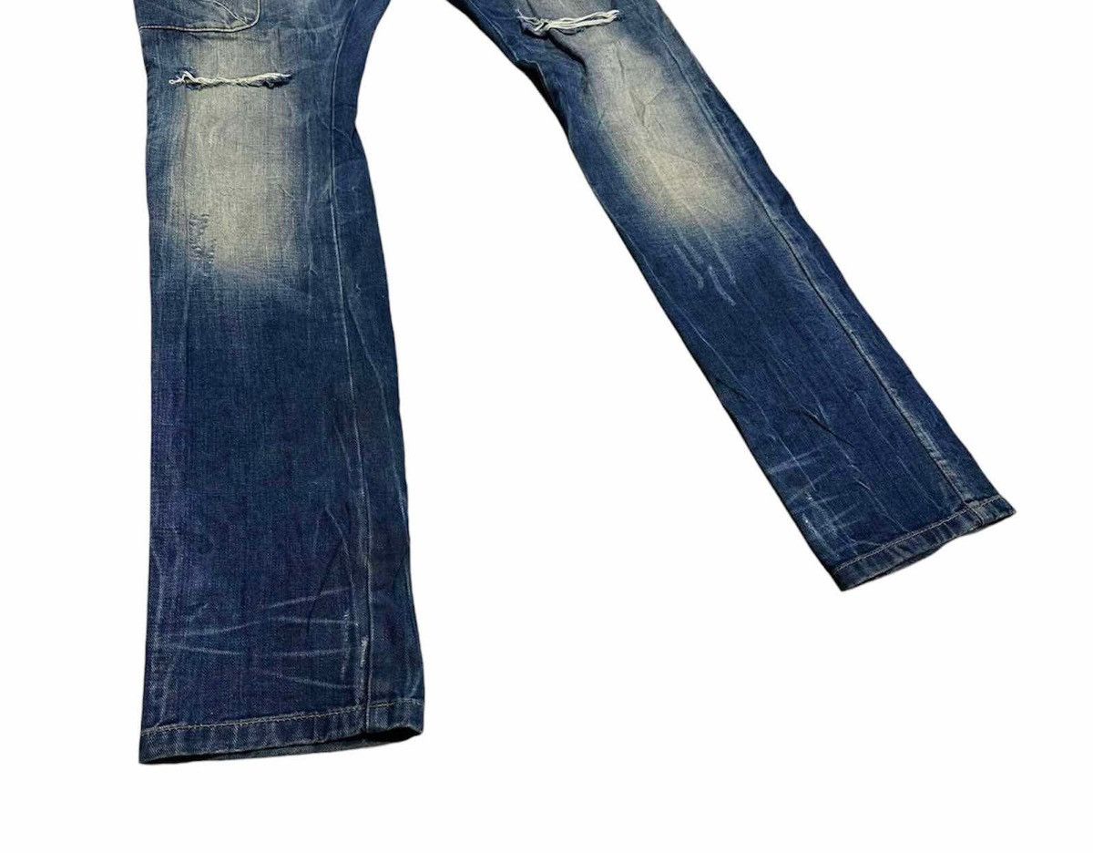 Designer × John Galliano 🔥Y2K Archived Galliano Gimmick Pocket Distressed Denim Size US 34 / EU 50 - 7 Thumbnail