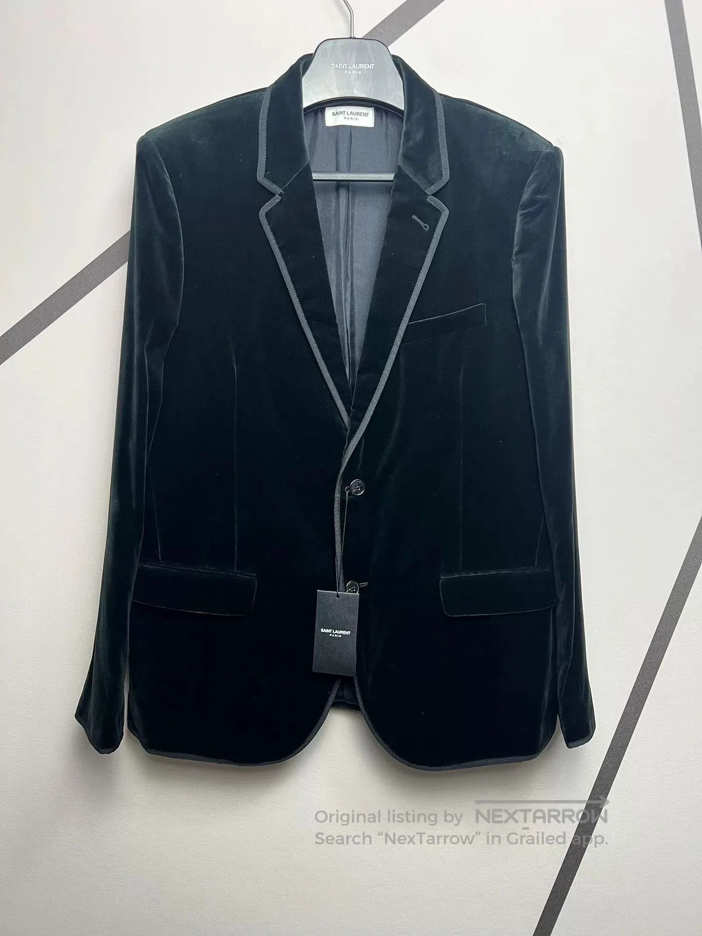 Saint Laurent Paris Saint Laurent SLP Velvet Court Blazer. Size US L / EU 52-54 / 3 - 1 Thumbnail