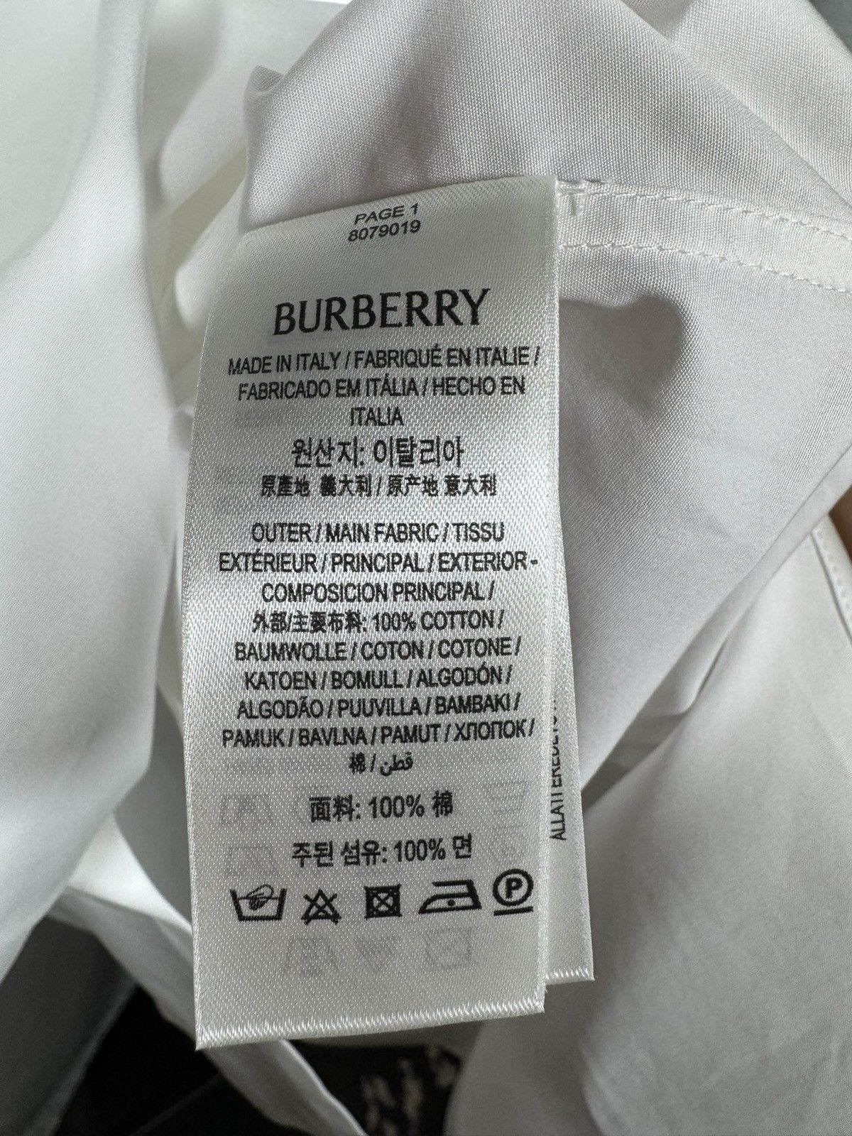 Burberry BNWT Burberry EKD Embroidered Shirt Made in Italy XL(Size43) Size US XL / EU 56 / 4 - 10 Thumbnail