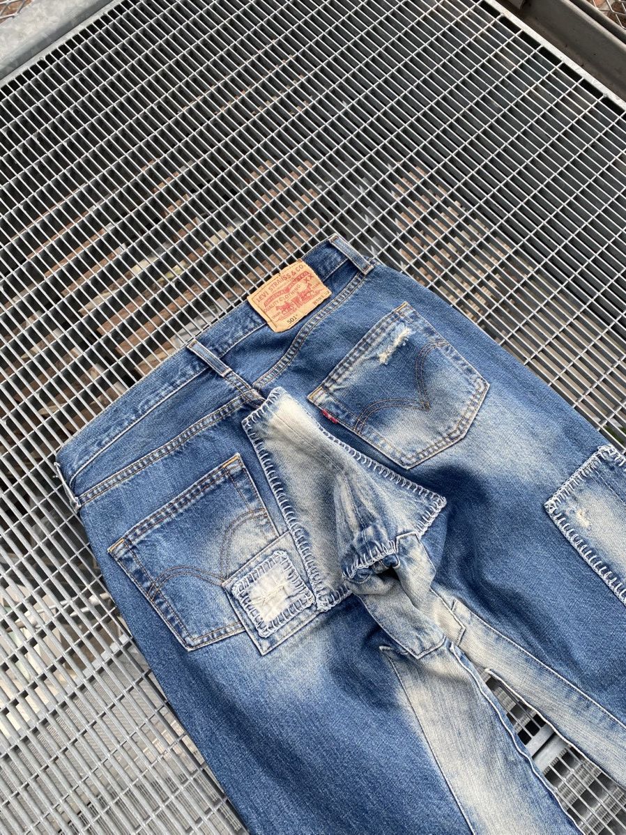 Levi's Levi’s 501 Vintage Patchwork Streetwear Jeans Size US 30 / EU 46 - 11 Thumbnail
