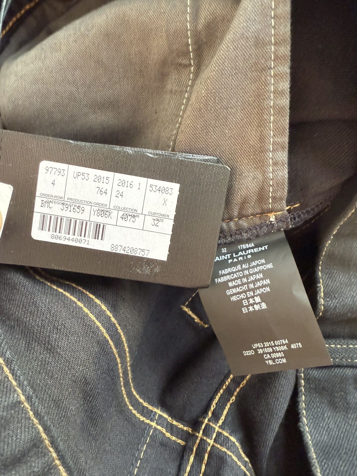 Saint Laurent Paris SS16 Saint Laurent surf sound crash trash black ripped jeans Size US 32 / EU 48 - 22 Thumbnail