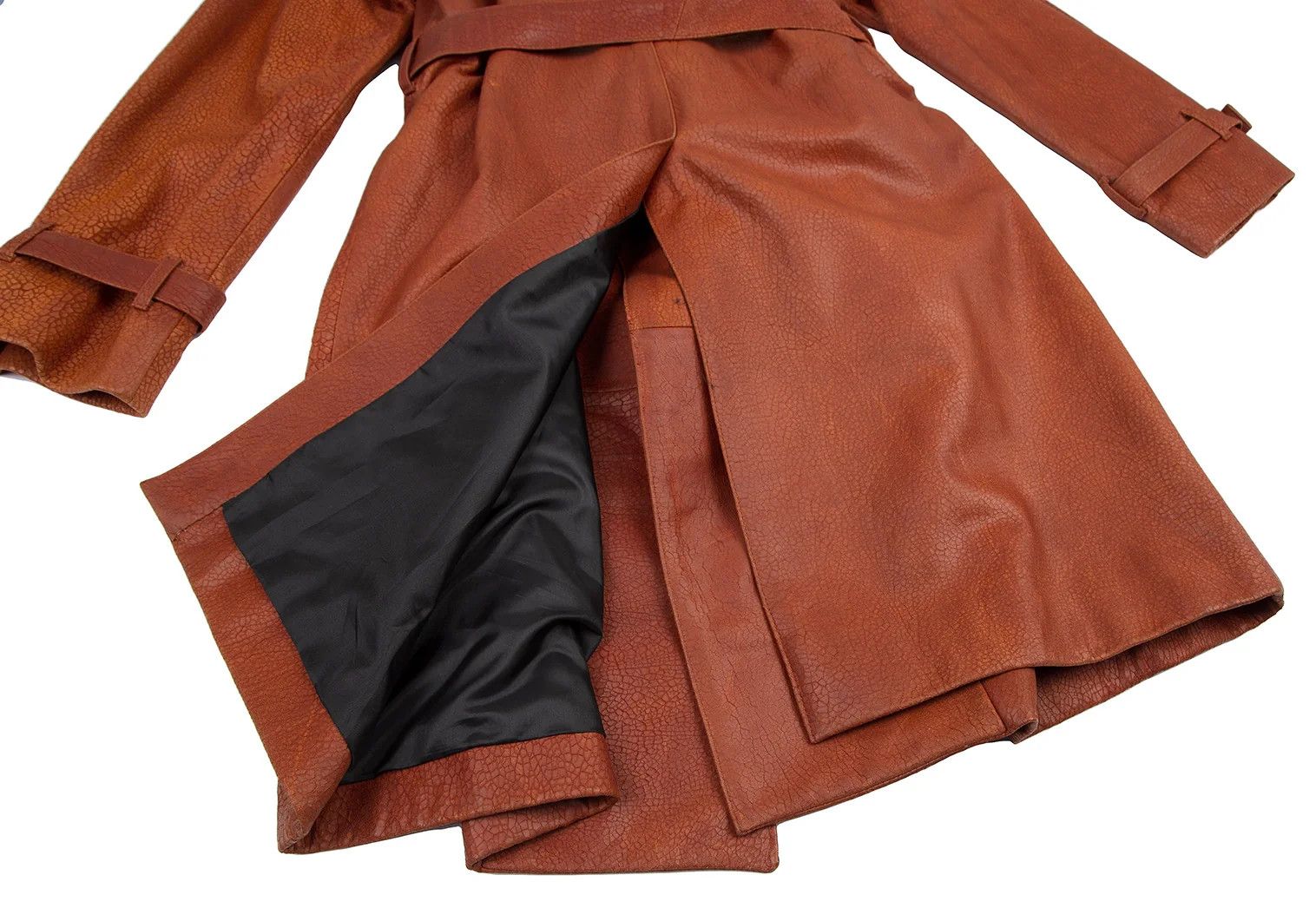 Jean Paul Gaultier Leather Trench Coat in Brown Size 48 Size US M / EU 48-50 / 2 - 17 Thumbnail