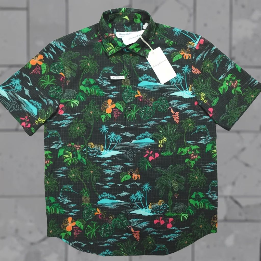 Tommy Bahama VINTAGE Tommy Bahama Coast Camp Shirt Neon Shores Black Island Zone Mens S Coast Camp Shirt Neon Shores Black Island Zone Mens S Size US S / EU 44-46 / 1 - 1 Thumbnail