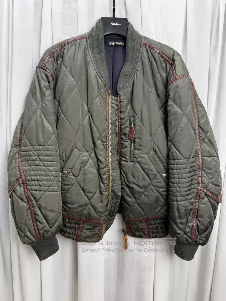 Issey Miyake Issey Miyake Geometric Patchwork Leather Jacket Size US M / EU 48-50 / 2 - 1 Thumbnail