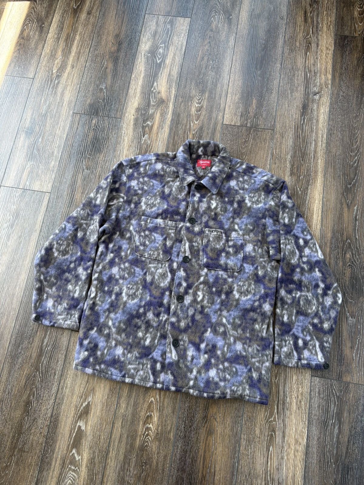 Mサイズ Supreme paisley fleece シャツ Paisley Fleece Shirt - fall