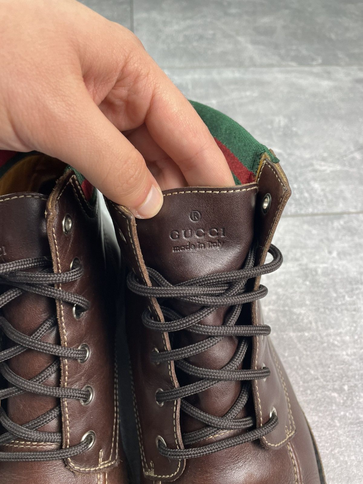 Gucci Gucci Classic Leather Boots Brown Size US 11 / EU 44 - 4 Thumbnail
