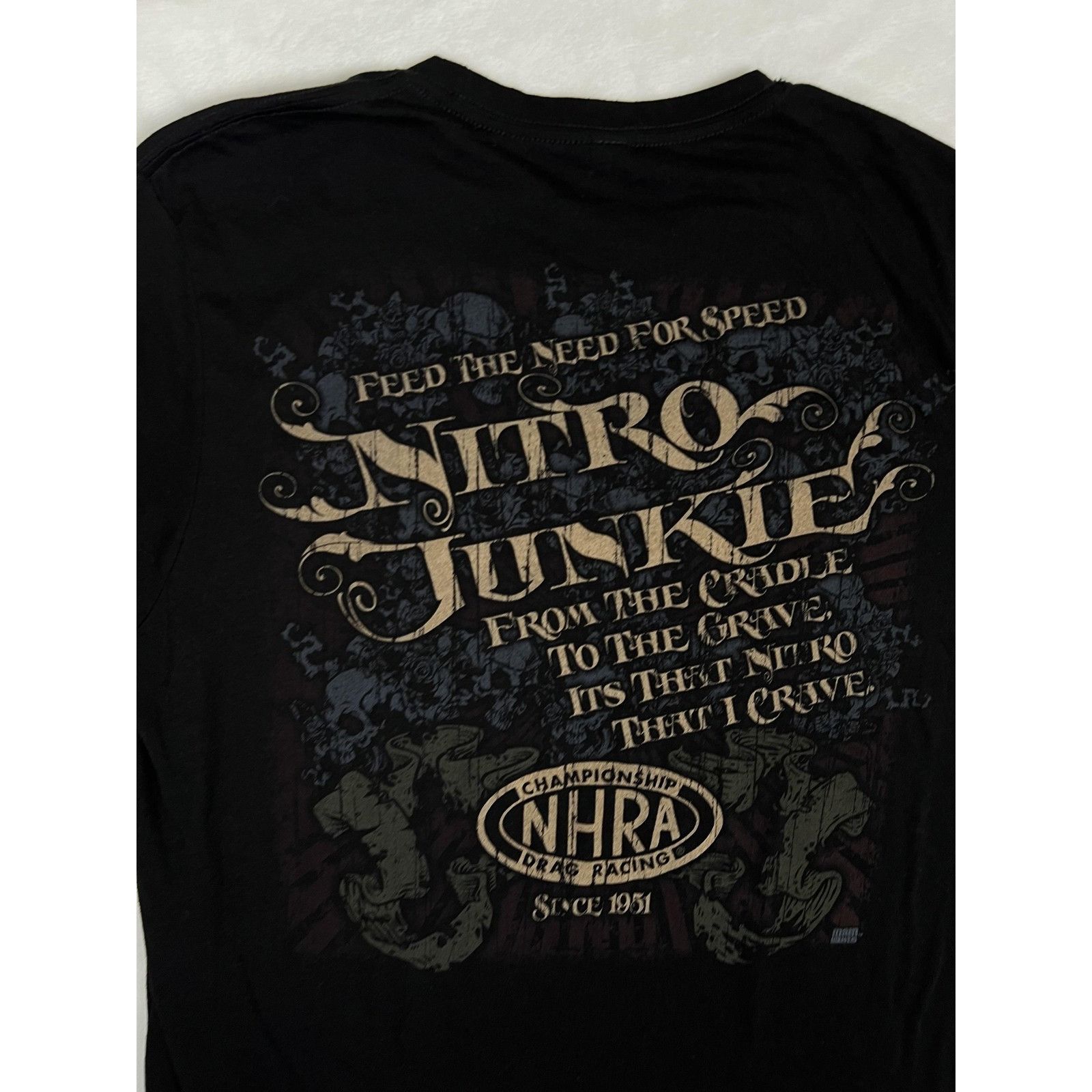 Other NHRA Nitro Junkie T-Shirt Mens XL Black Drag Racing Double S Size US XL / EU 56 / 4 - 8 Thumbnail