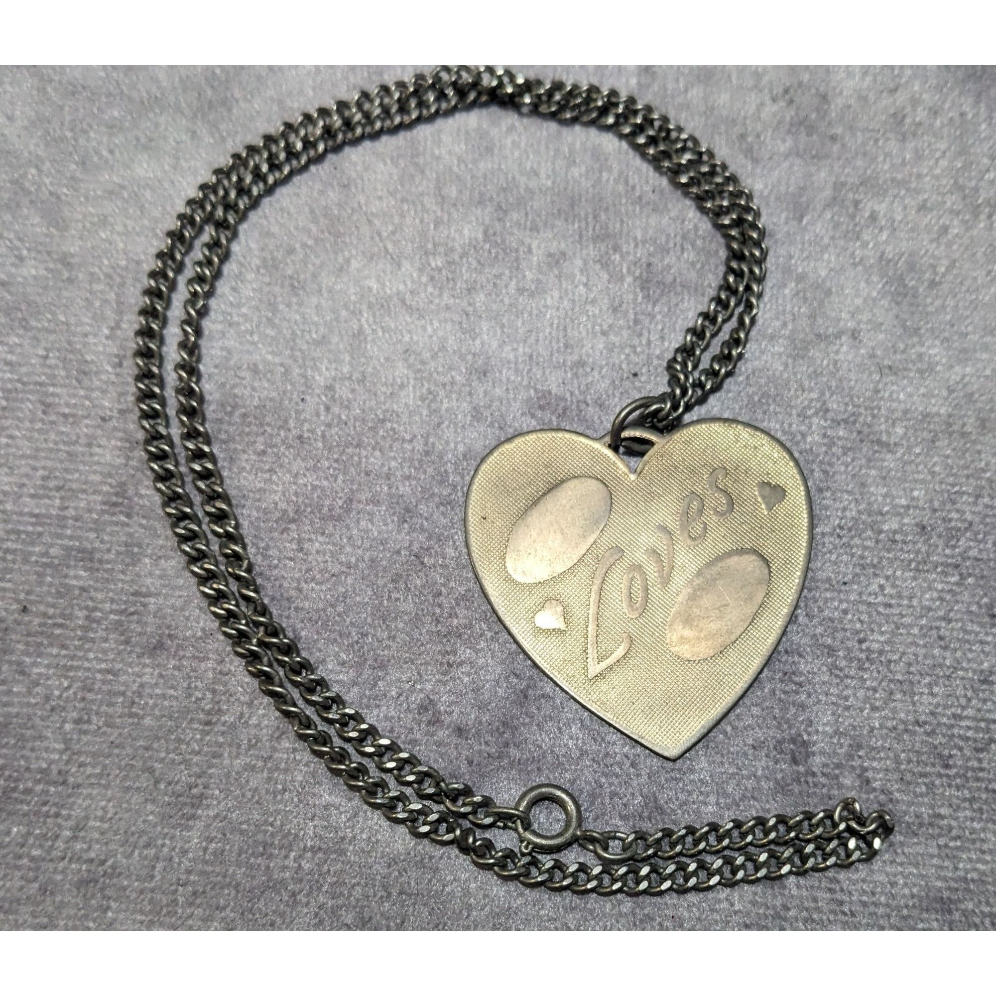 Other Vintage Engravable Heart Shaped Loves Gold Tone Pendant Neck Size ONE SIZE - 12 Thumbnail