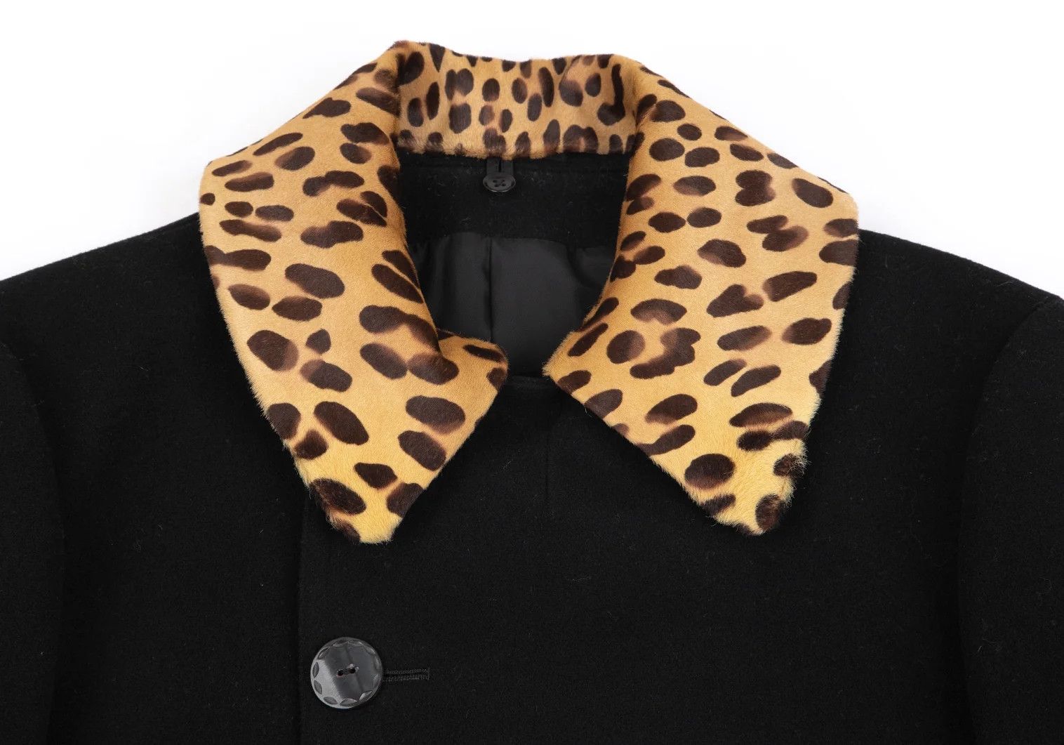 Yohji Yamamoto Yohji Yamamoto Black Detachable Collar Wool Jacket Size US L / EU 52-54 / 3 - 3 Thumbnail