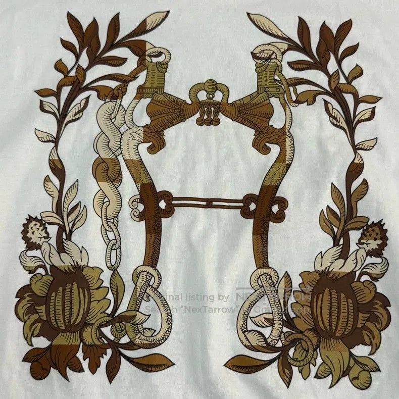 Hermes Hermes White Printed Short. Size M / US 6-8 / IT 42-44 - 8 Thumbnail